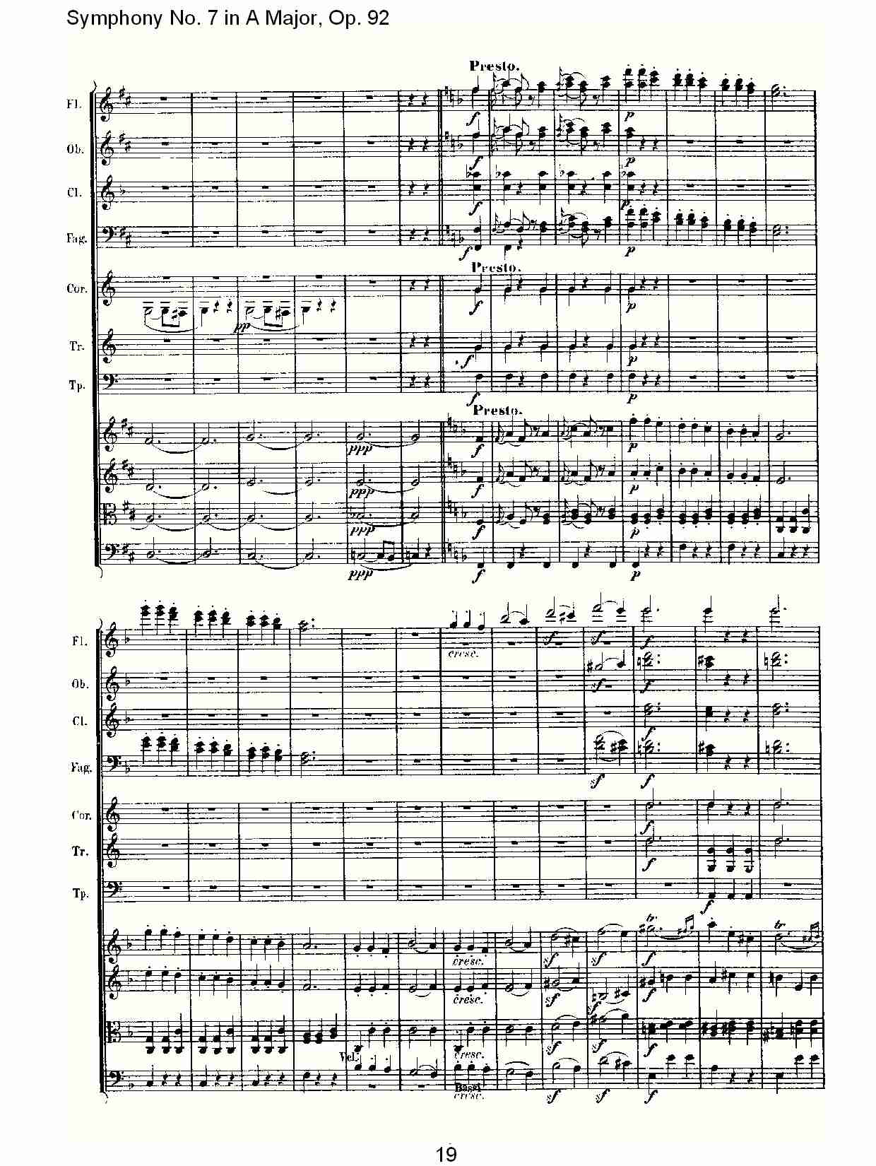 A大调第七交响曲 Op.92 第三乐章总谱（图19）