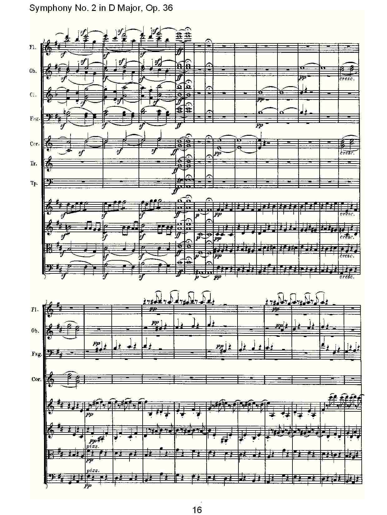 D大调第二交响曲 Op. 36  第四乐章总谱（图16）