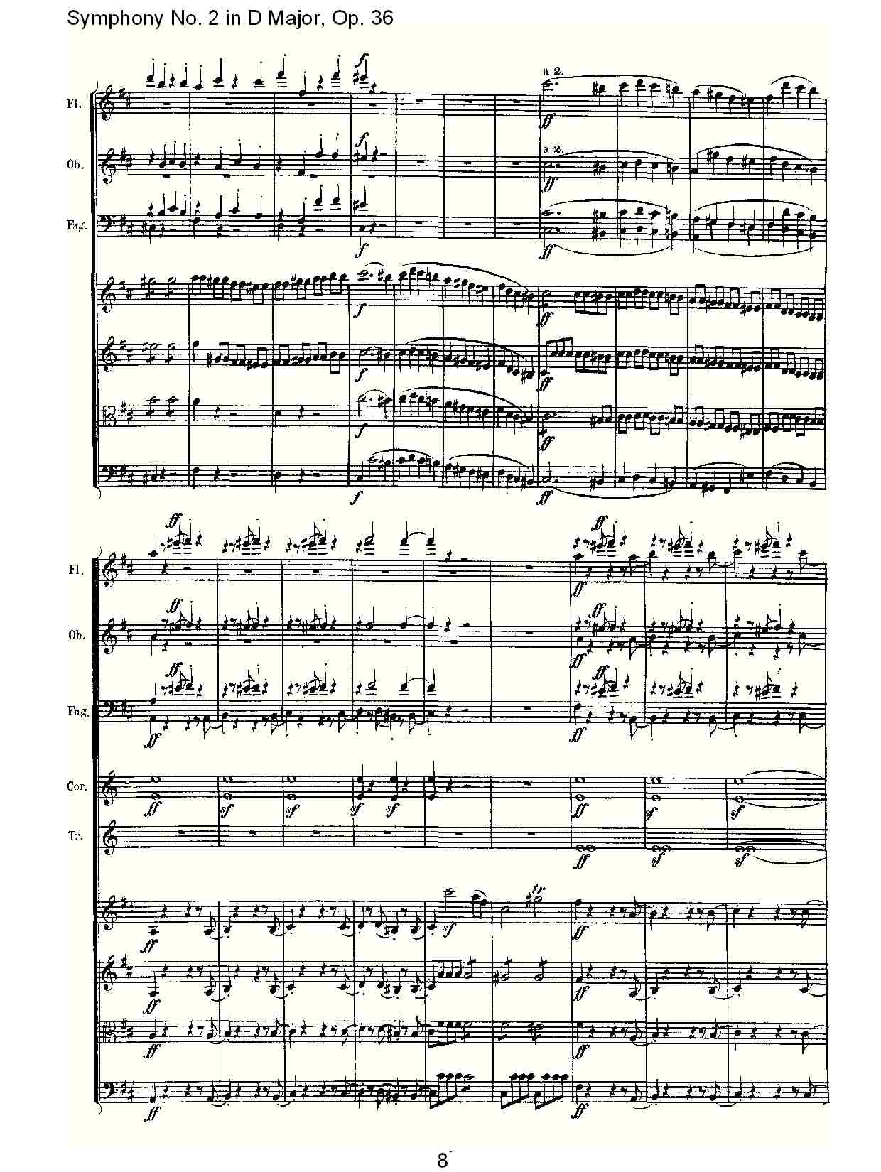 D大调第二交响曲 Op. 36  第四乐章总谱（图8）