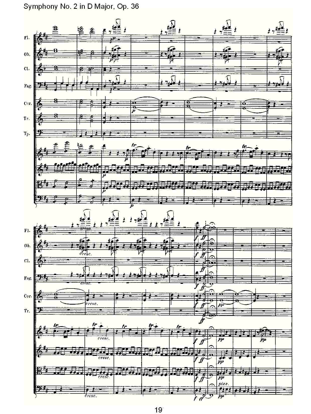 D大调第二交响曲 Op. 36  第四乐章总谱（图19）