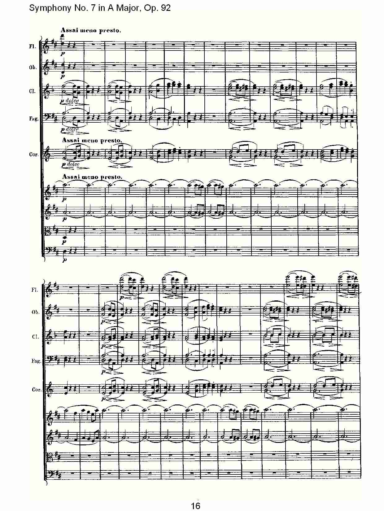 A大调第七交响曲 Op.92 第三乐章总谱（图16）