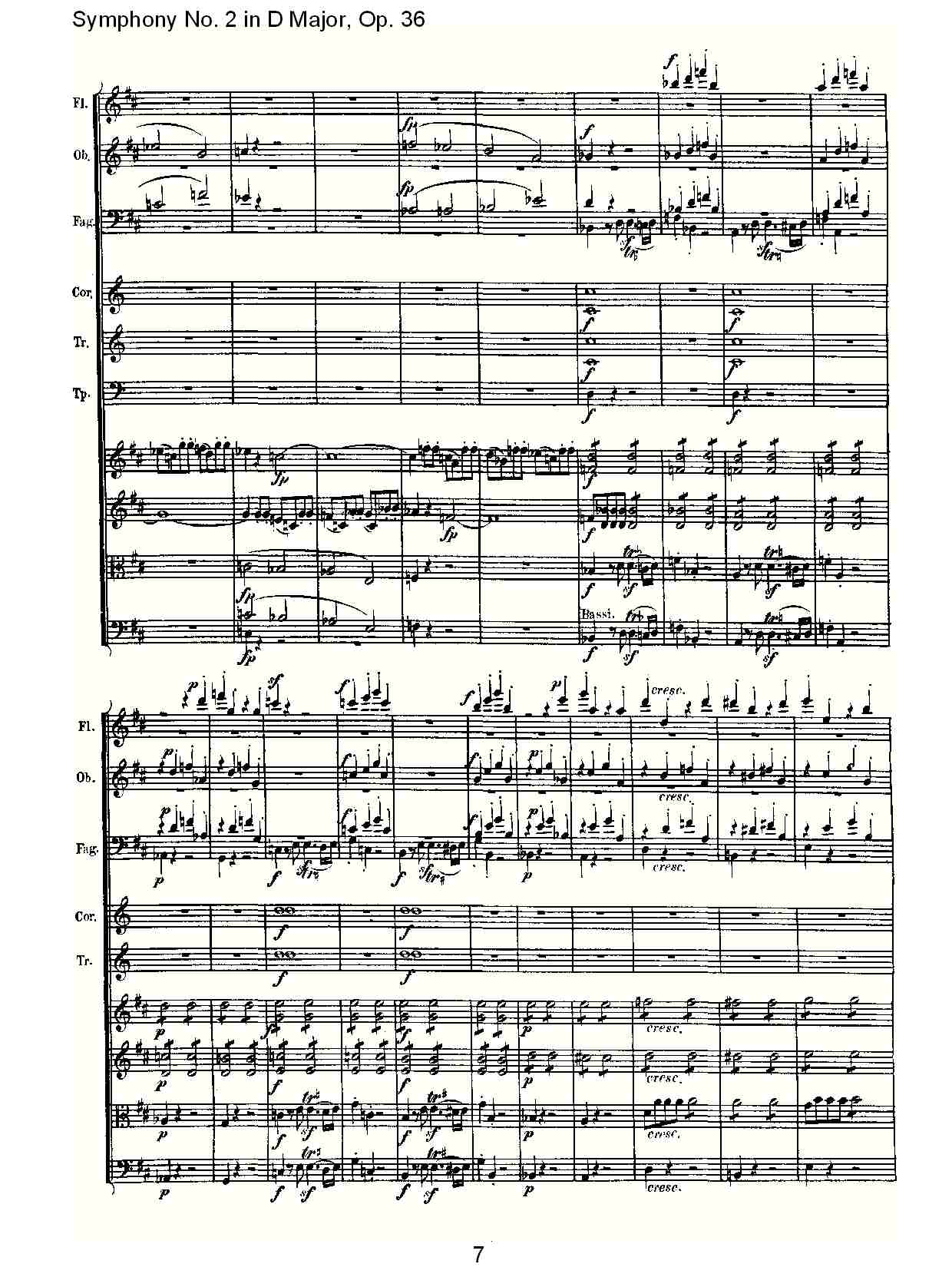 D大调第二交响曲 Op. 36  第四乐章总谱（图7）