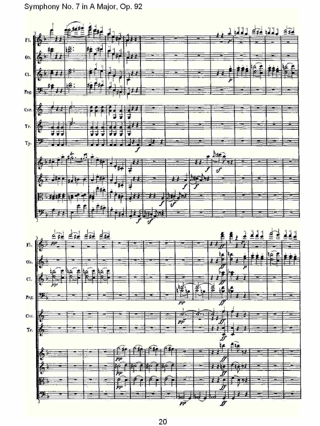 A大调第七交响曲 Op.92 第三乐章总谱（图20）