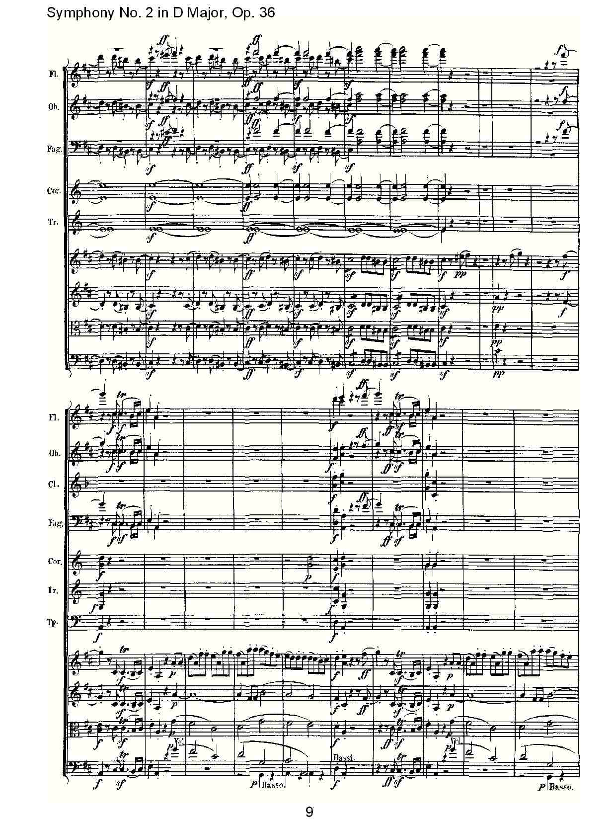 D大调第二交响曲 Op. 36  第四乐章总谱（图9）