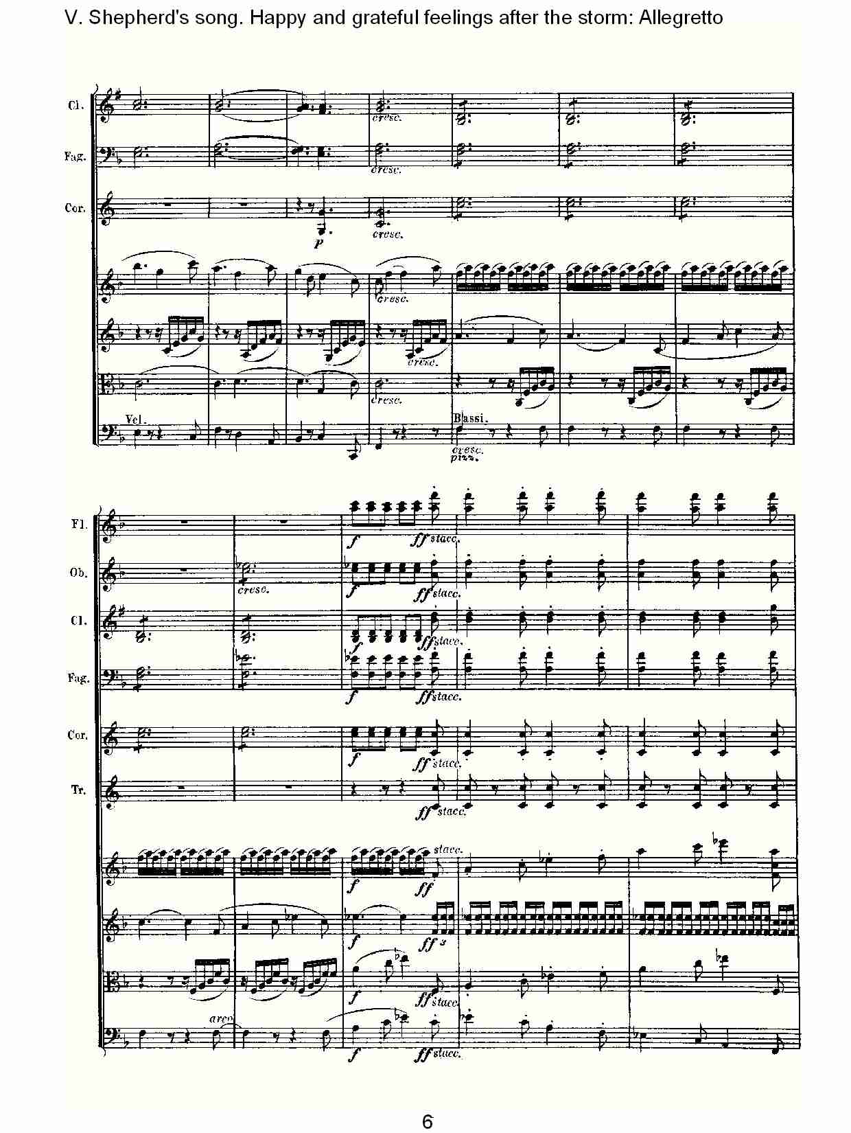 F大调第六交响曲 Op.68 “田园” 第五乐章总谱（图6）