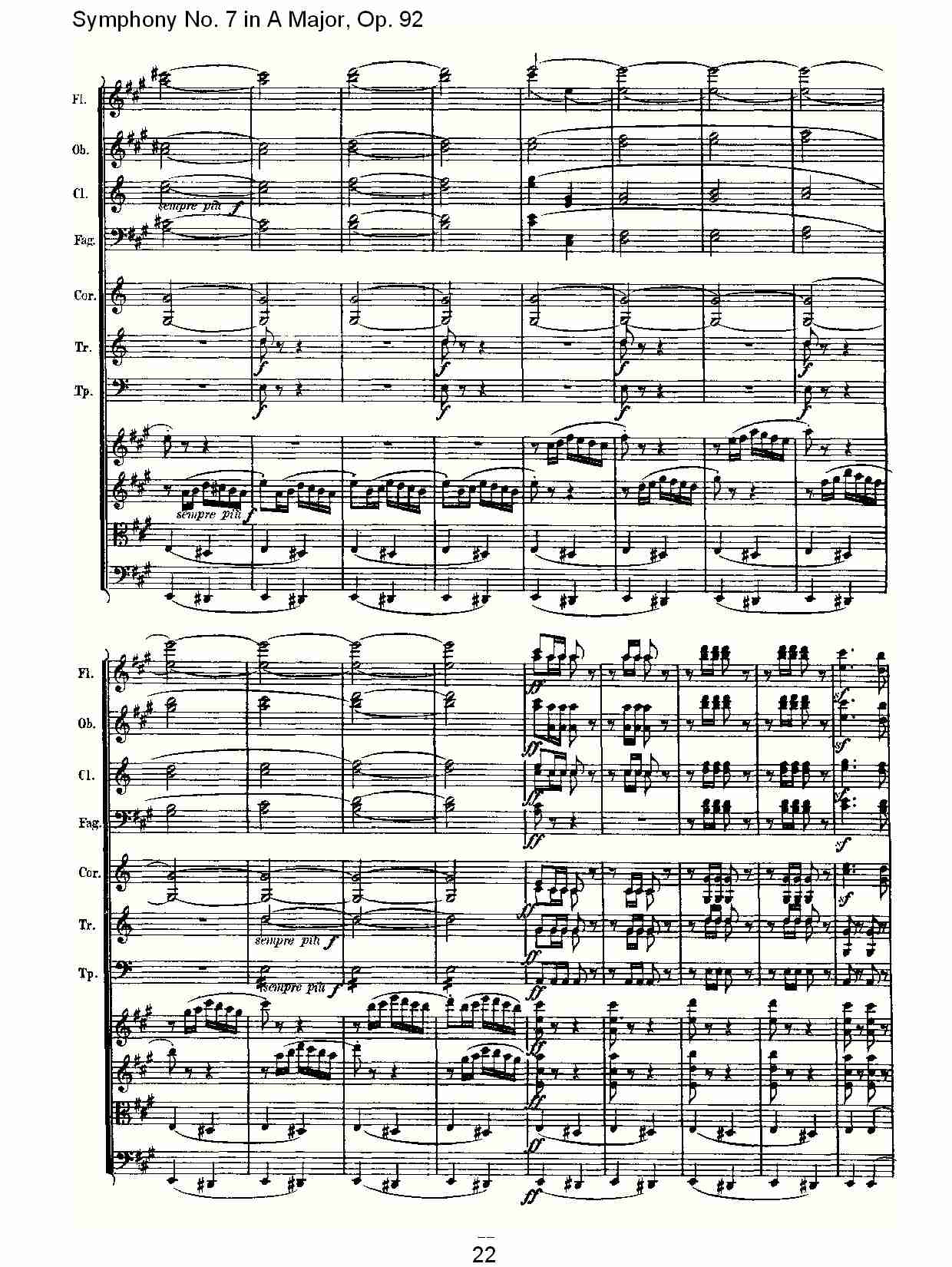 A大调第七交响曲 Op.92 第四乐章总谱（图23）