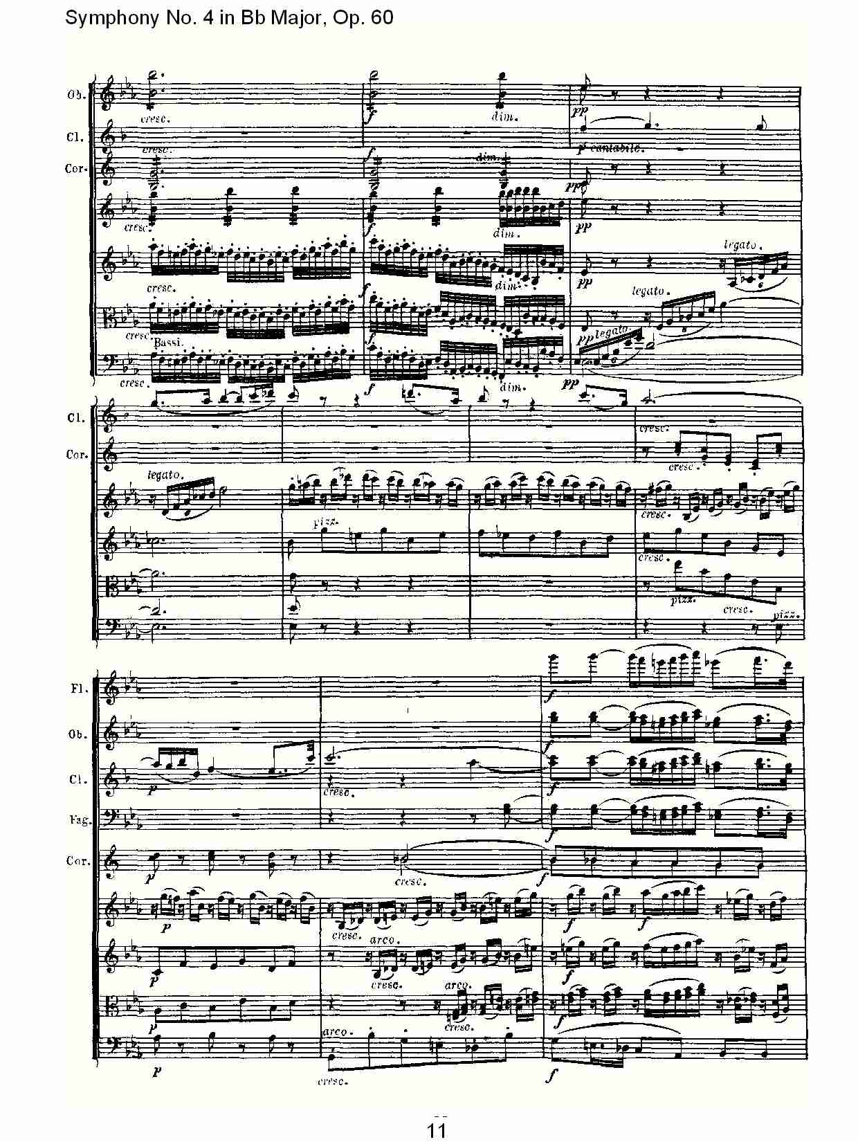 bB大调第四交响曲 Op.60第二乐章总谱（图11）