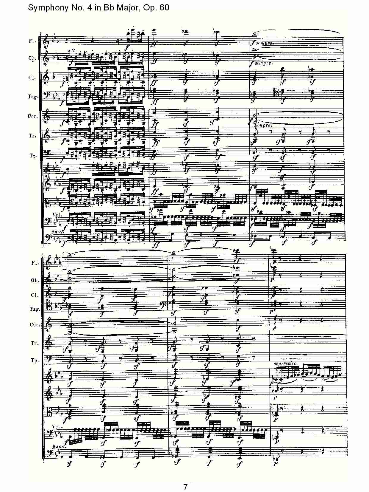 bB大调第四交响曲 Op.60第二乐章总谱（图7）