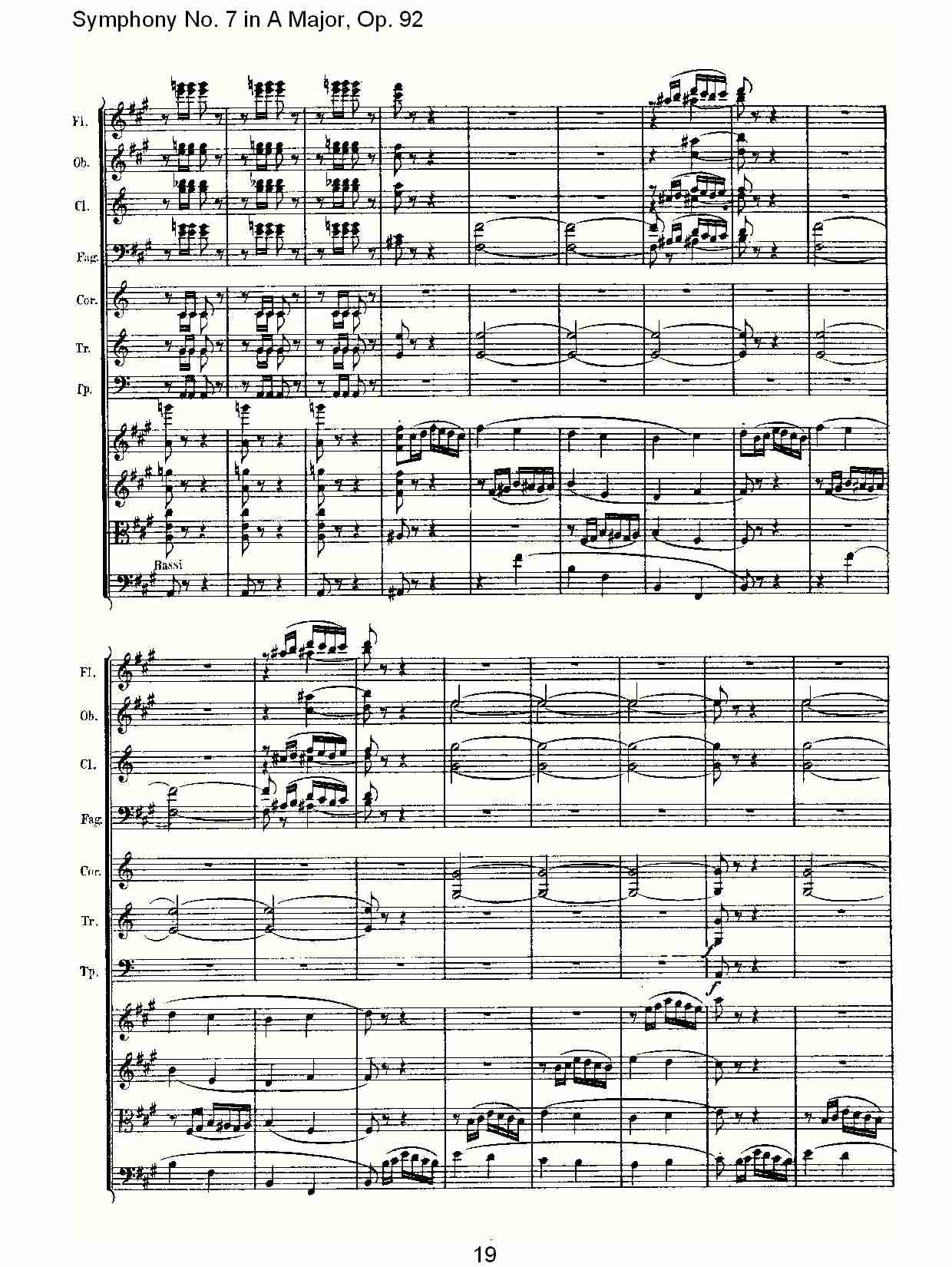 A大调第七交响曲 Op.92 第四乐章总谱（图20）