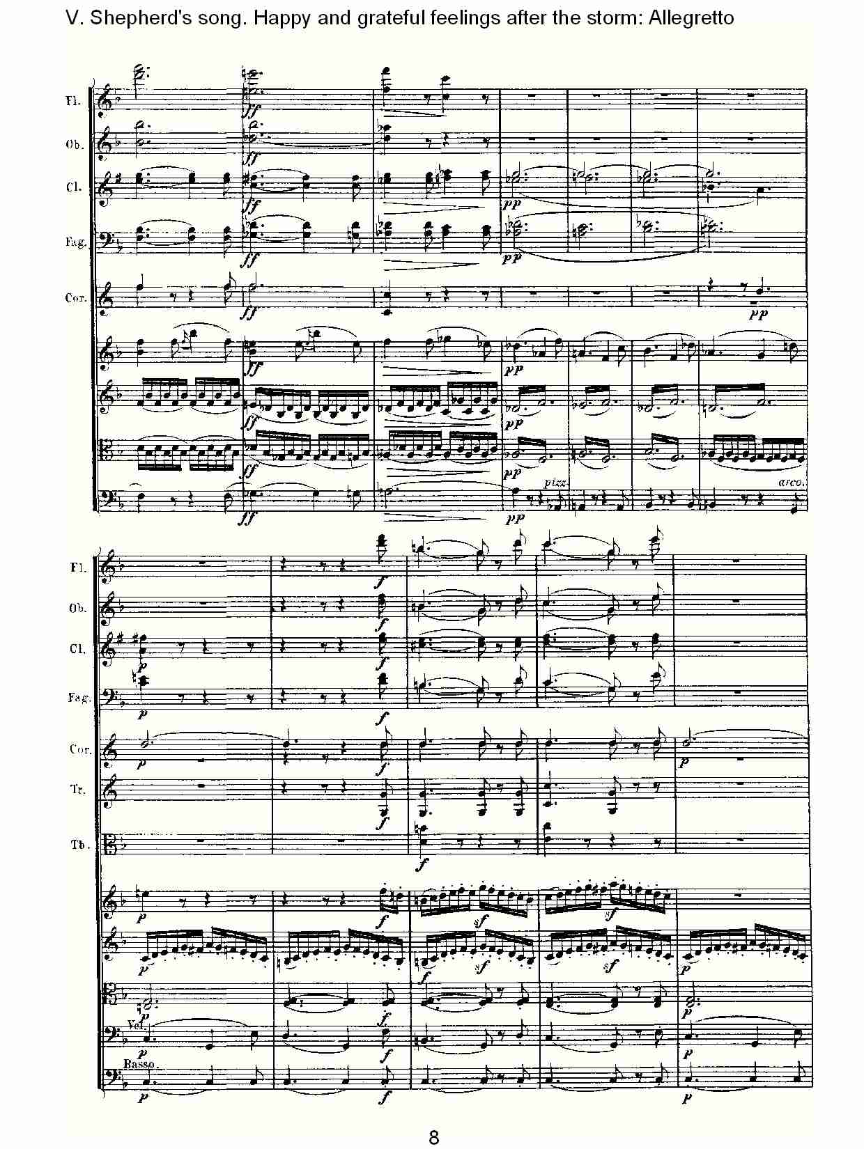 F大调第六交响曲 Op.68 “田园” 第五乐章总谱（图8）