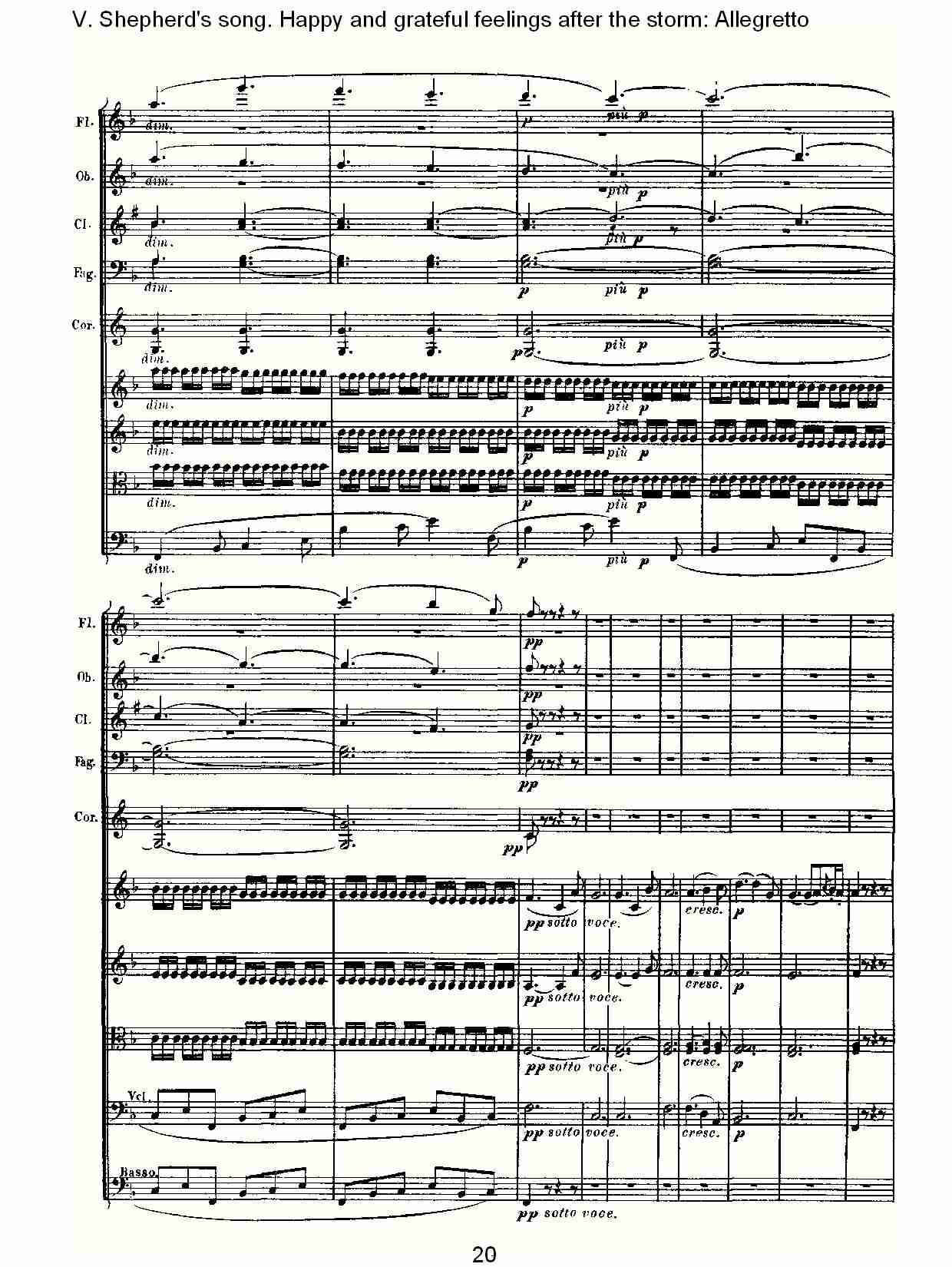 F大调第六交响曲 Op.68 “田园” 第五乐章总谱（图20）