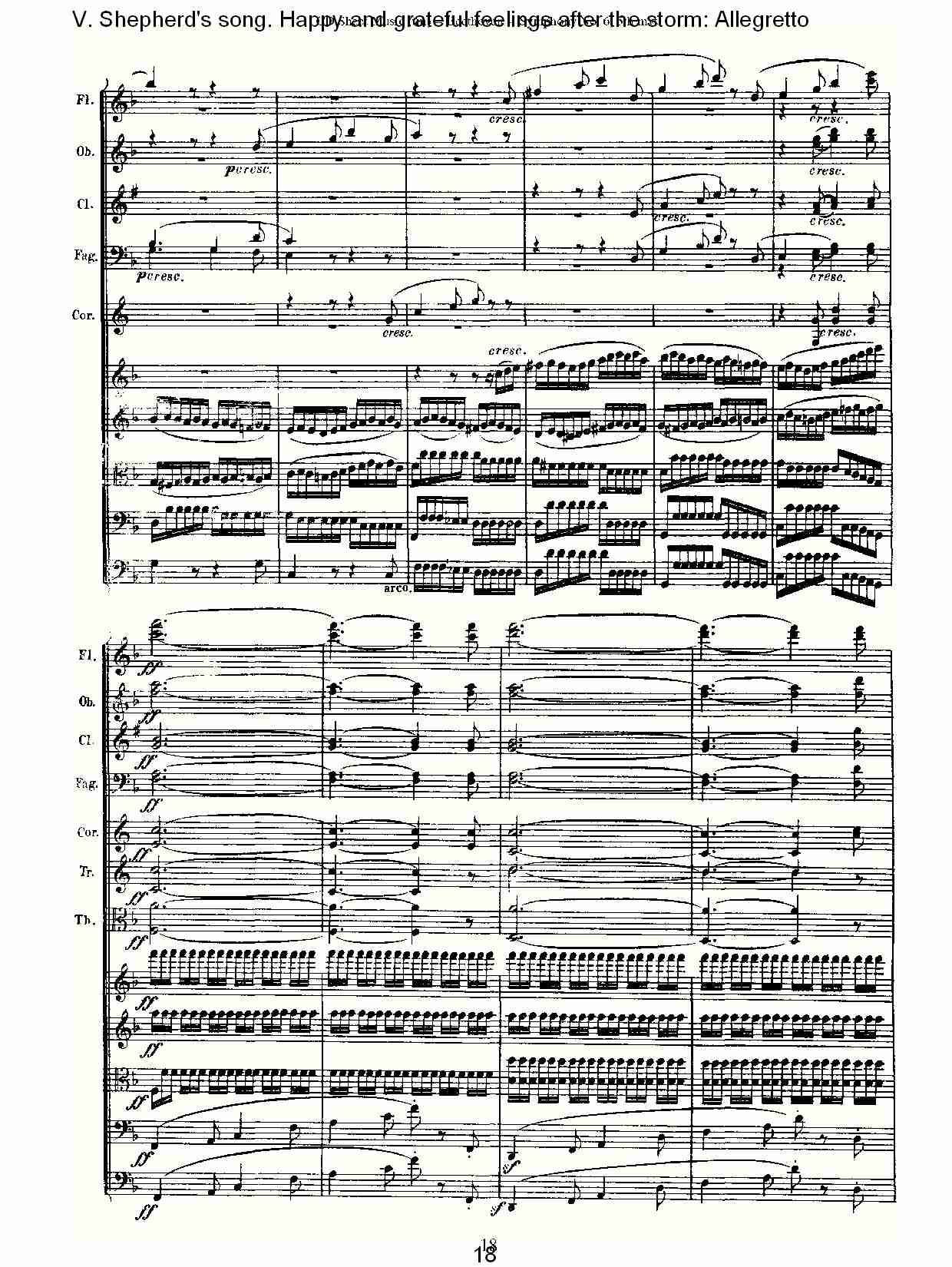F大调第六交响曲 Op.68 “田园” 第五乐章总谱（图18）