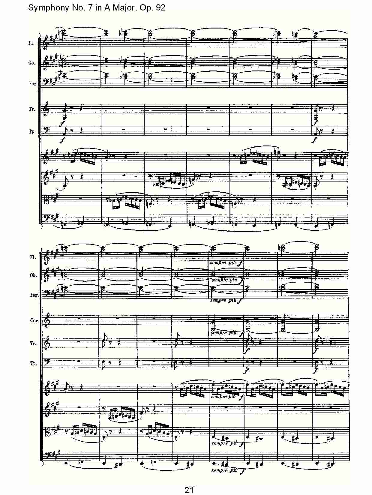 A大调第七交响曲 Op.92 第四乐章总谱（图22）
