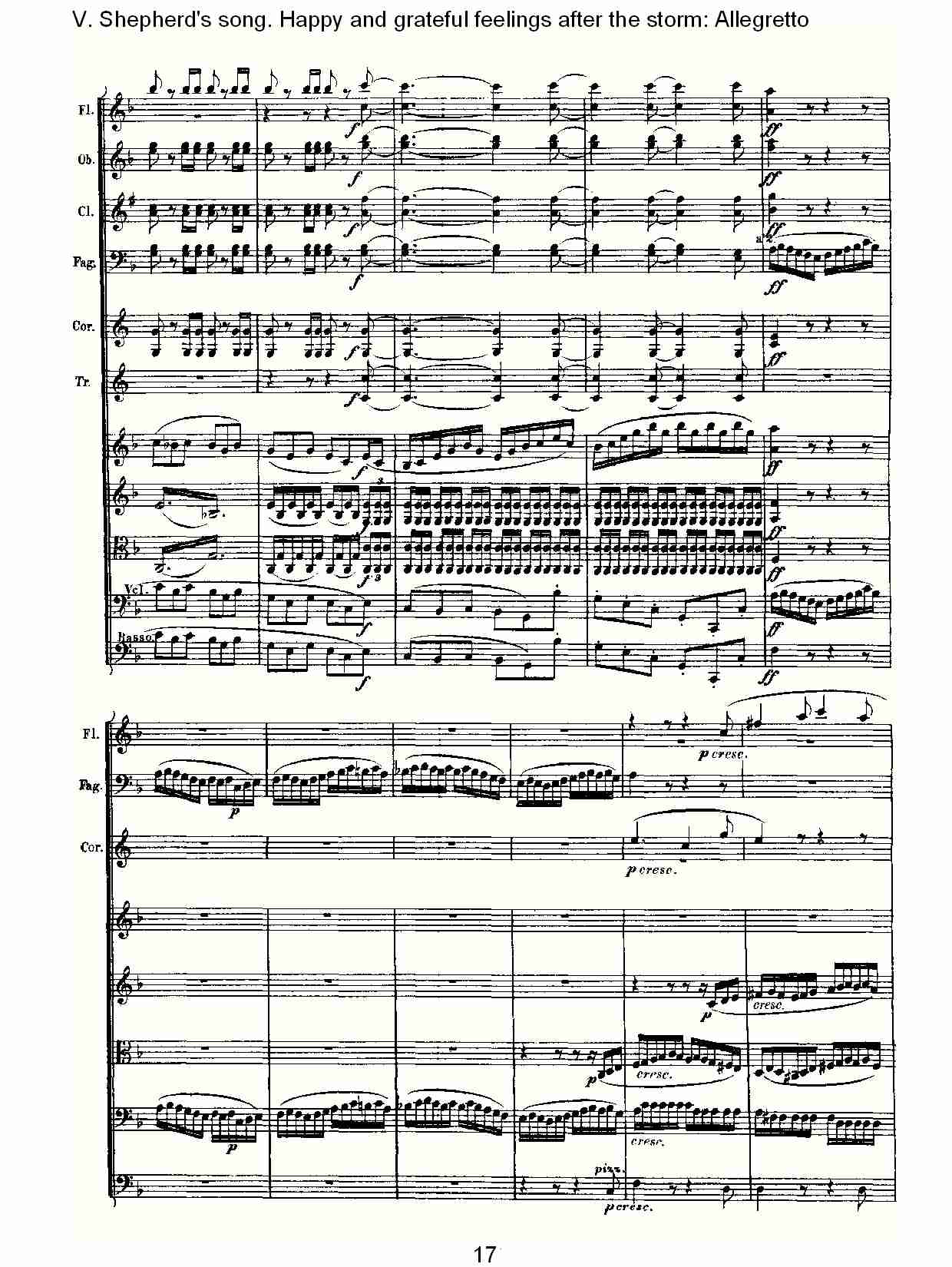 F大调第六交响曲 Op.68 “田园” 第五乐章总谱（图17）