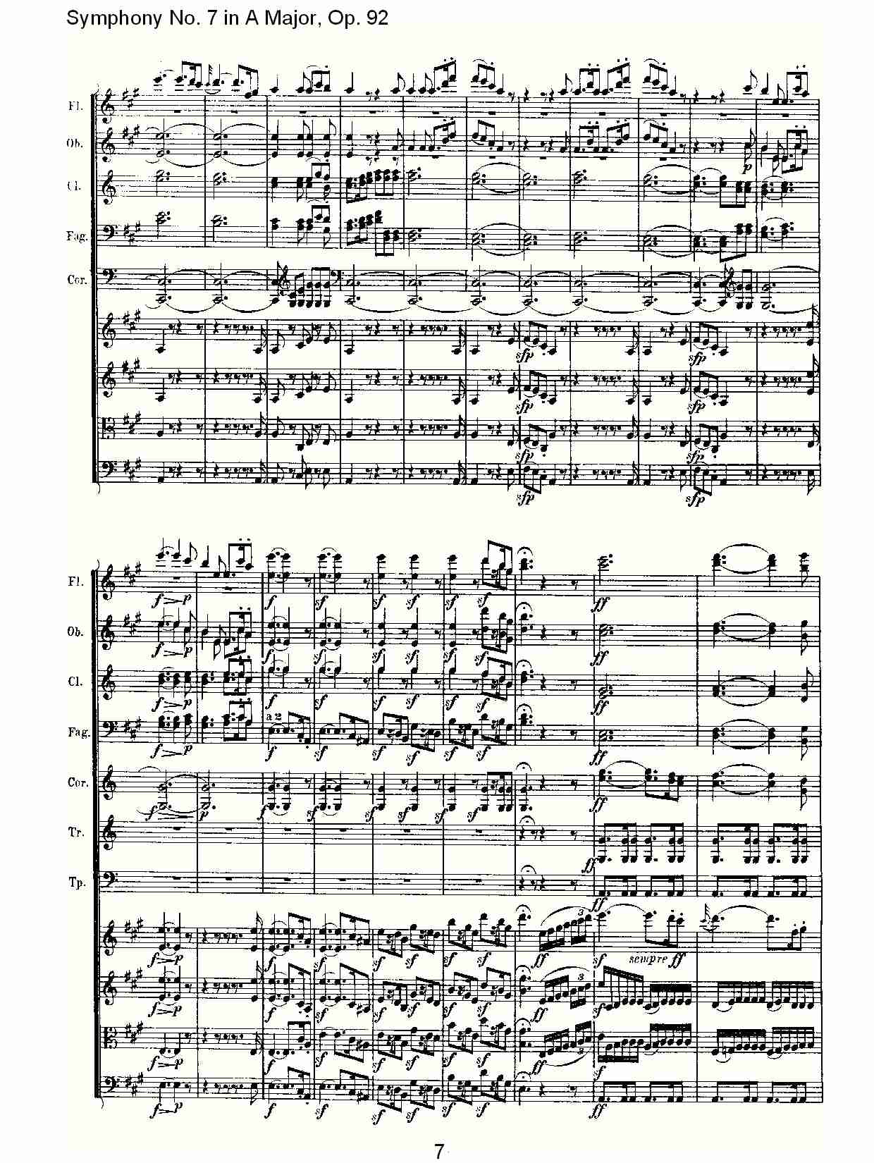A大调第七交响曲 Op.92 第一乐章总谱（图7）