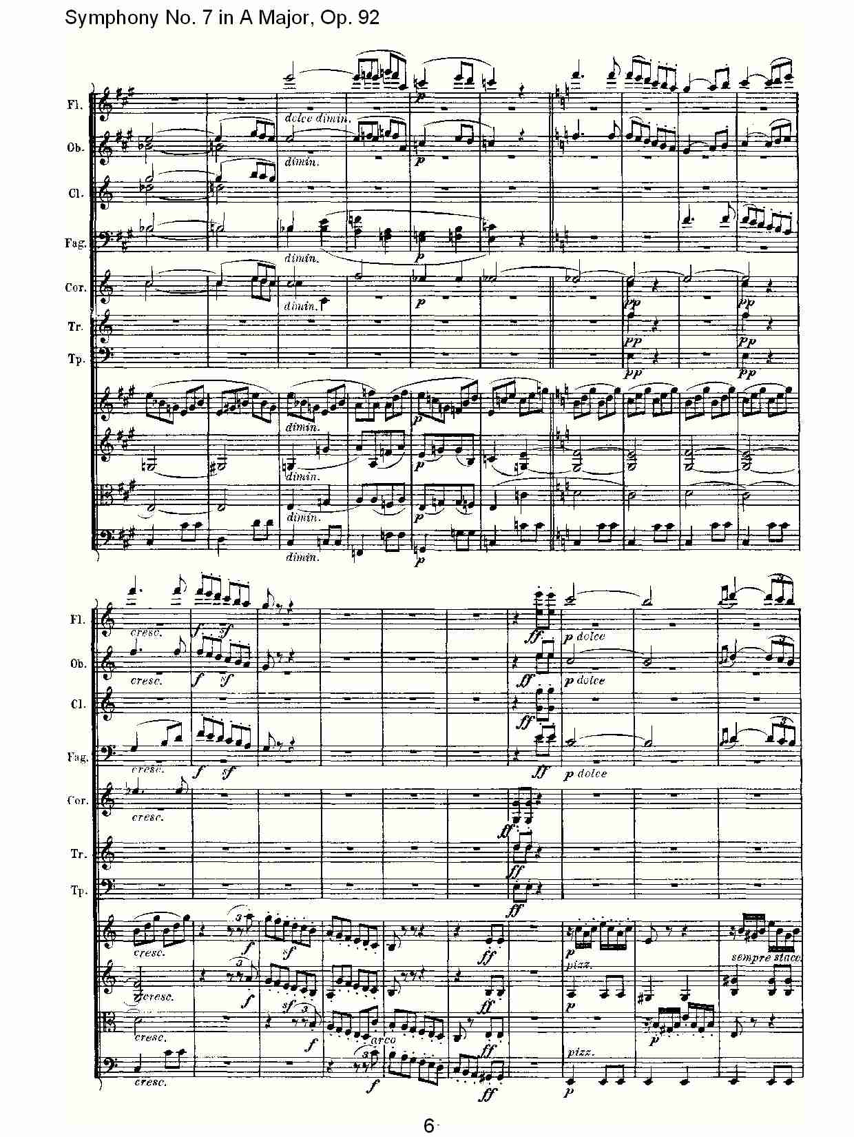 A大调第七交响曲 Op.92 第二乐章总谱（图6）