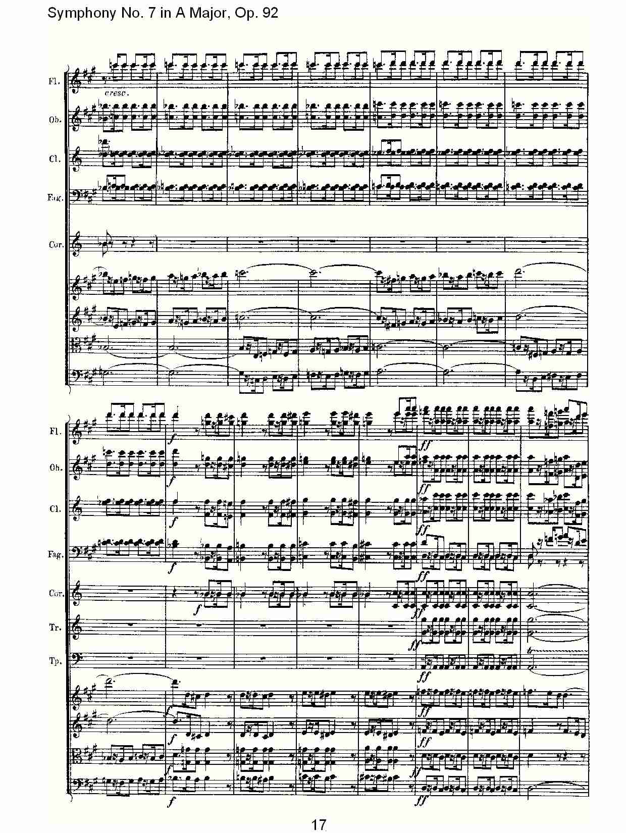 A大调第七交响曲 Op.92 第一乐章总谱（图17）
