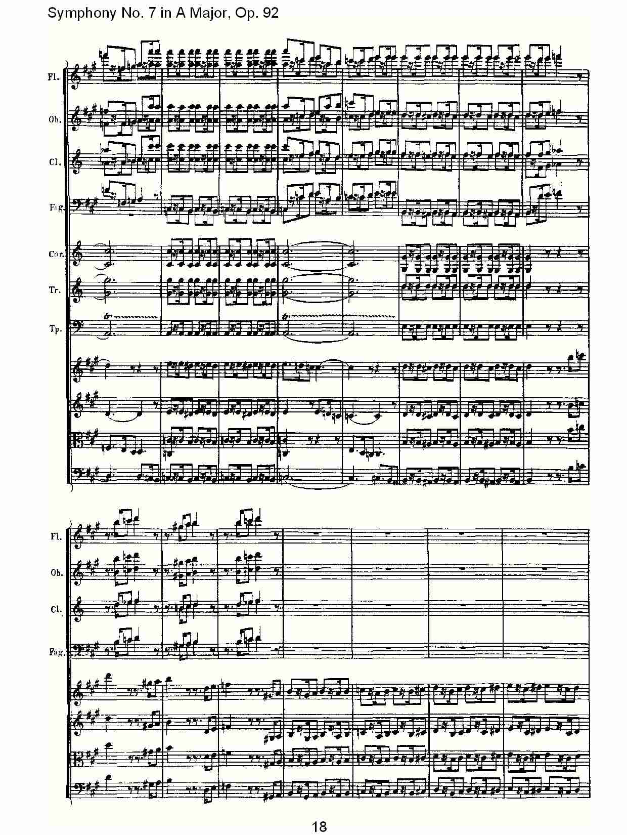 A大调第七交响曲 Op.92 第一乐章总谱（图18）