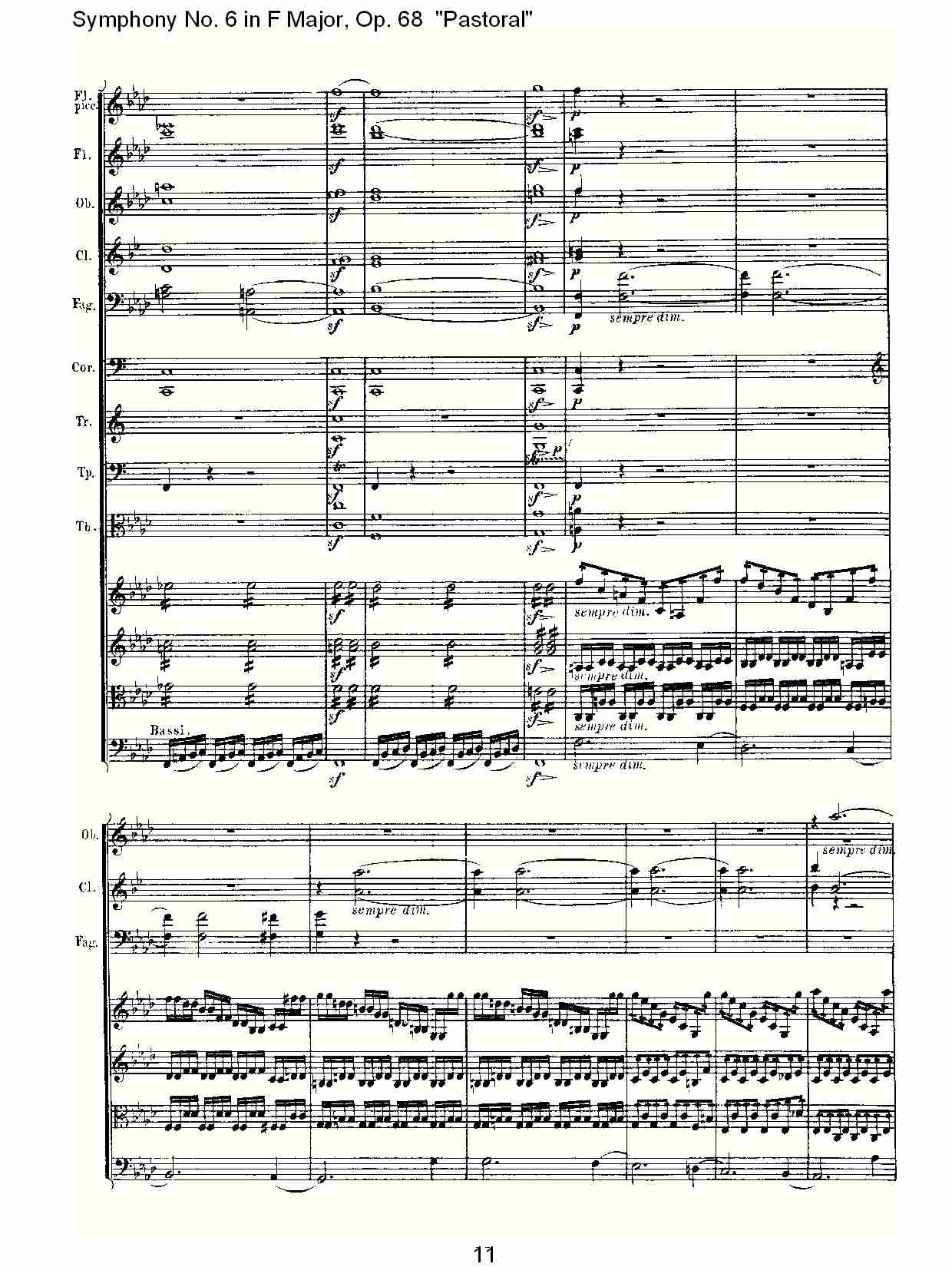 F大调第六交响曲 Op.68 “田园” 第四乐章总谱（图10）