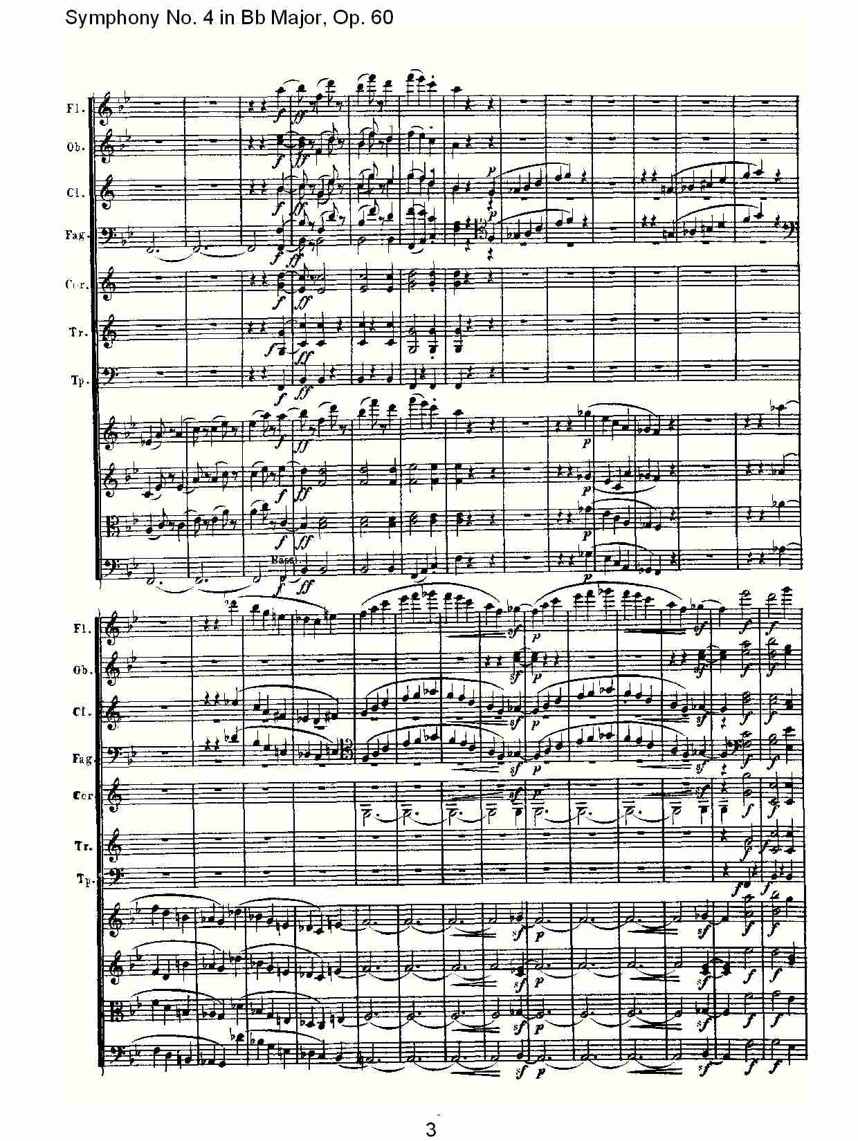 bB大调第四交响曲 Op.60 第三乐章总谱（图3）