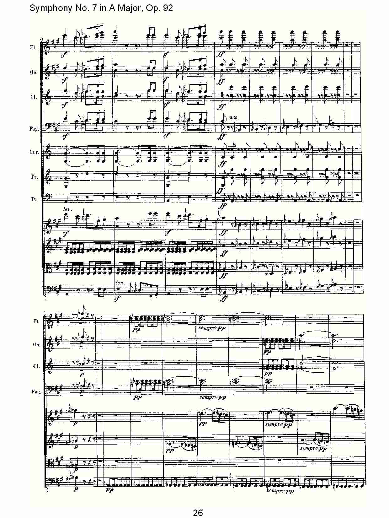 A大调第七交响曲 Op.92 第一乐章总谱（图26）
