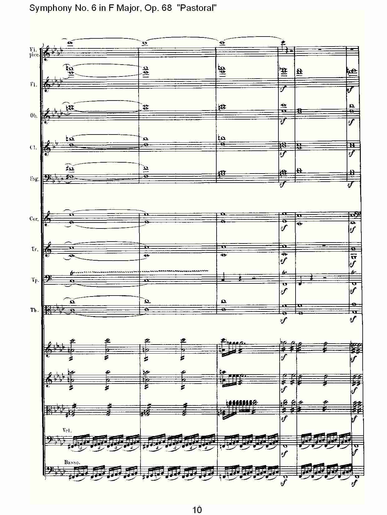 F大调第六交响曲 Op.68 “田园” 第四乐章总谱（图9）