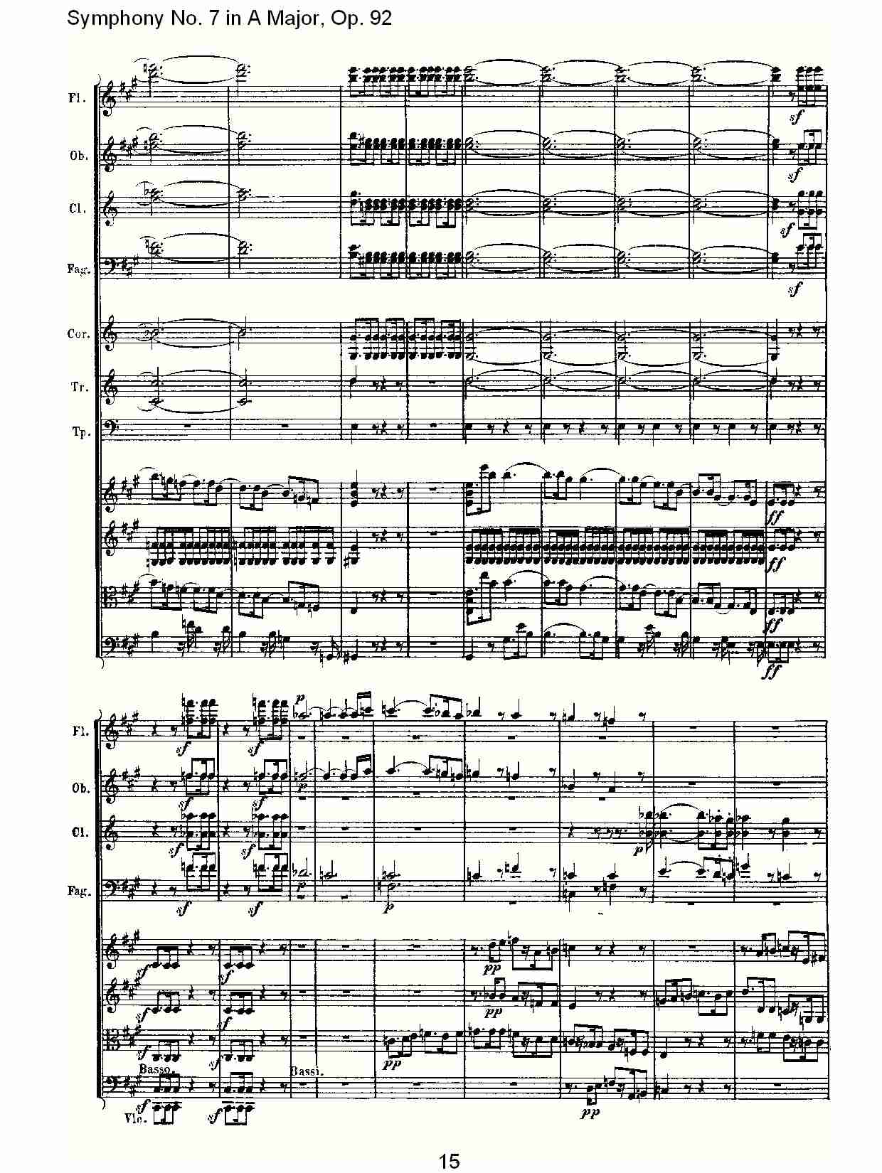 A大调第七交响曲 Op.92 第一乐章总谱（图15）