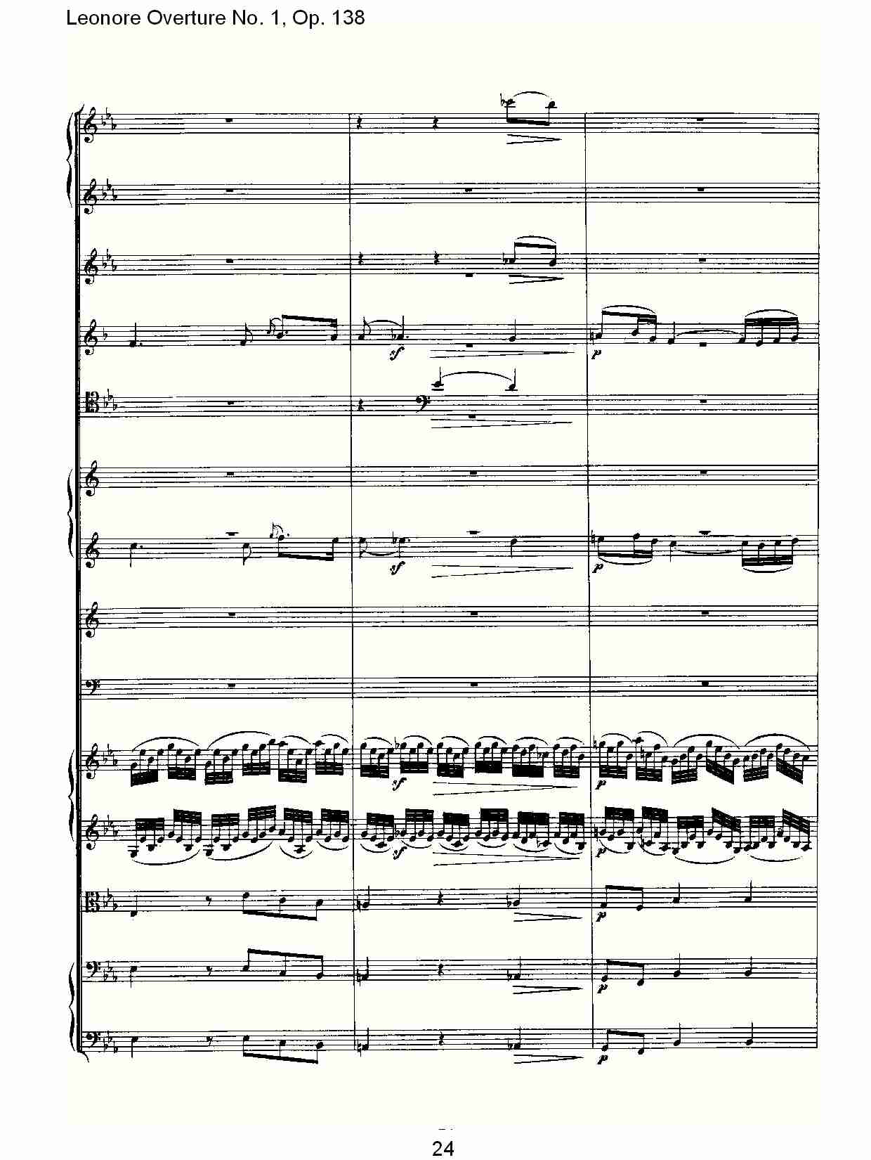 Leonore Overture No.1, Op. 138　（三）总谱（图4）
