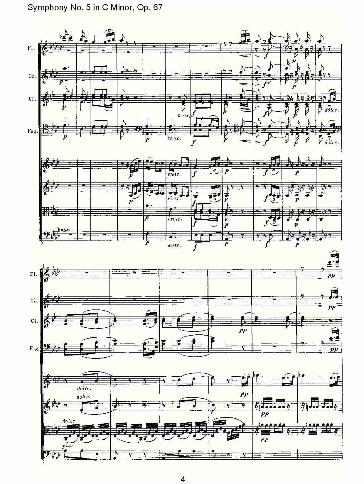 C大调第五交响曲 Op.67 第二乐章总谱（图4）