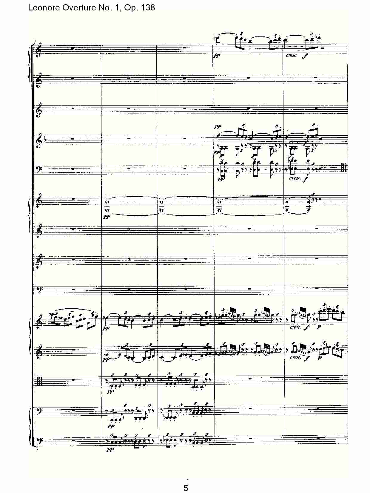 Leonore Overture No.1, Op. 138　（一）总谱（图5）