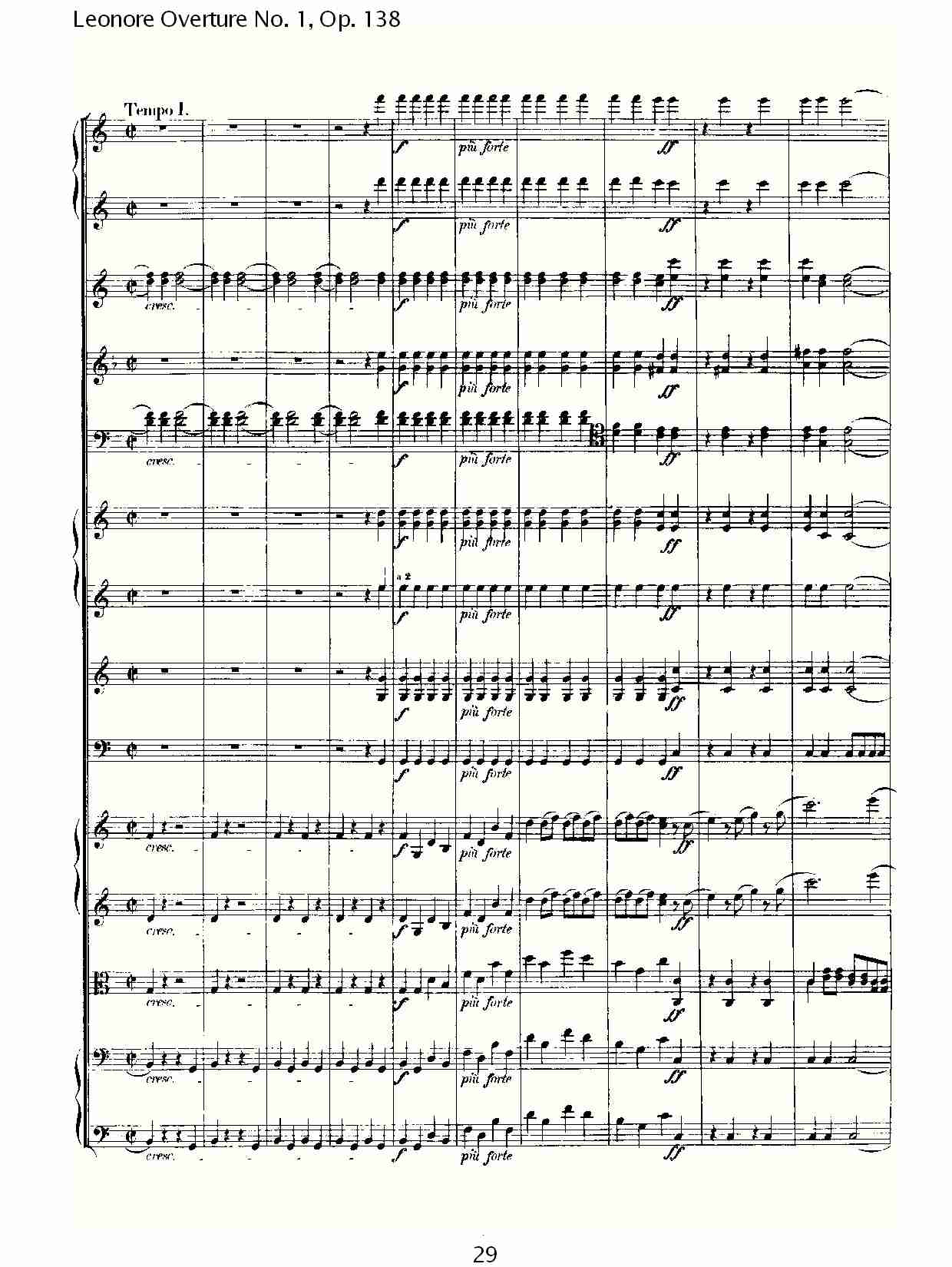 Leonore Overture No.1, Op. 138　（三）总谱（图9）