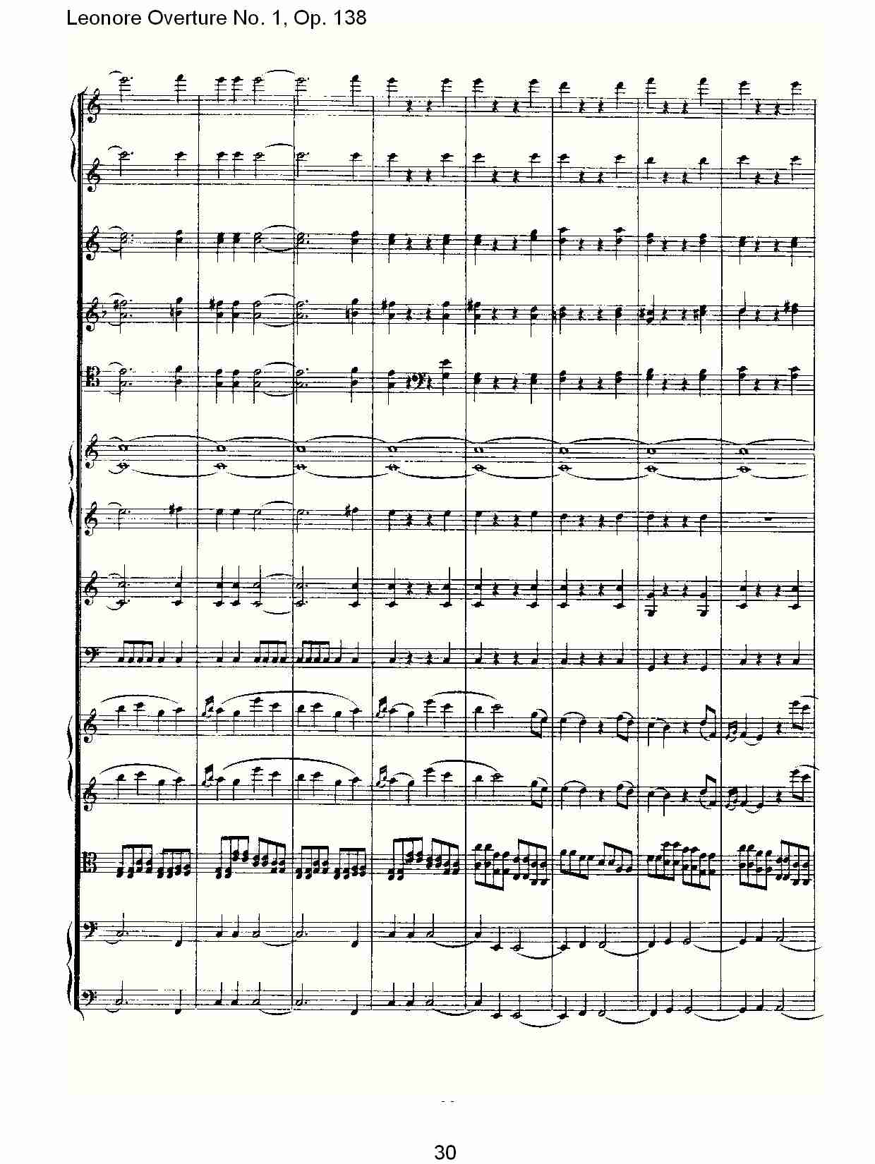 Leonore Overture No.1, Op. 138　（三）总谱（图10）