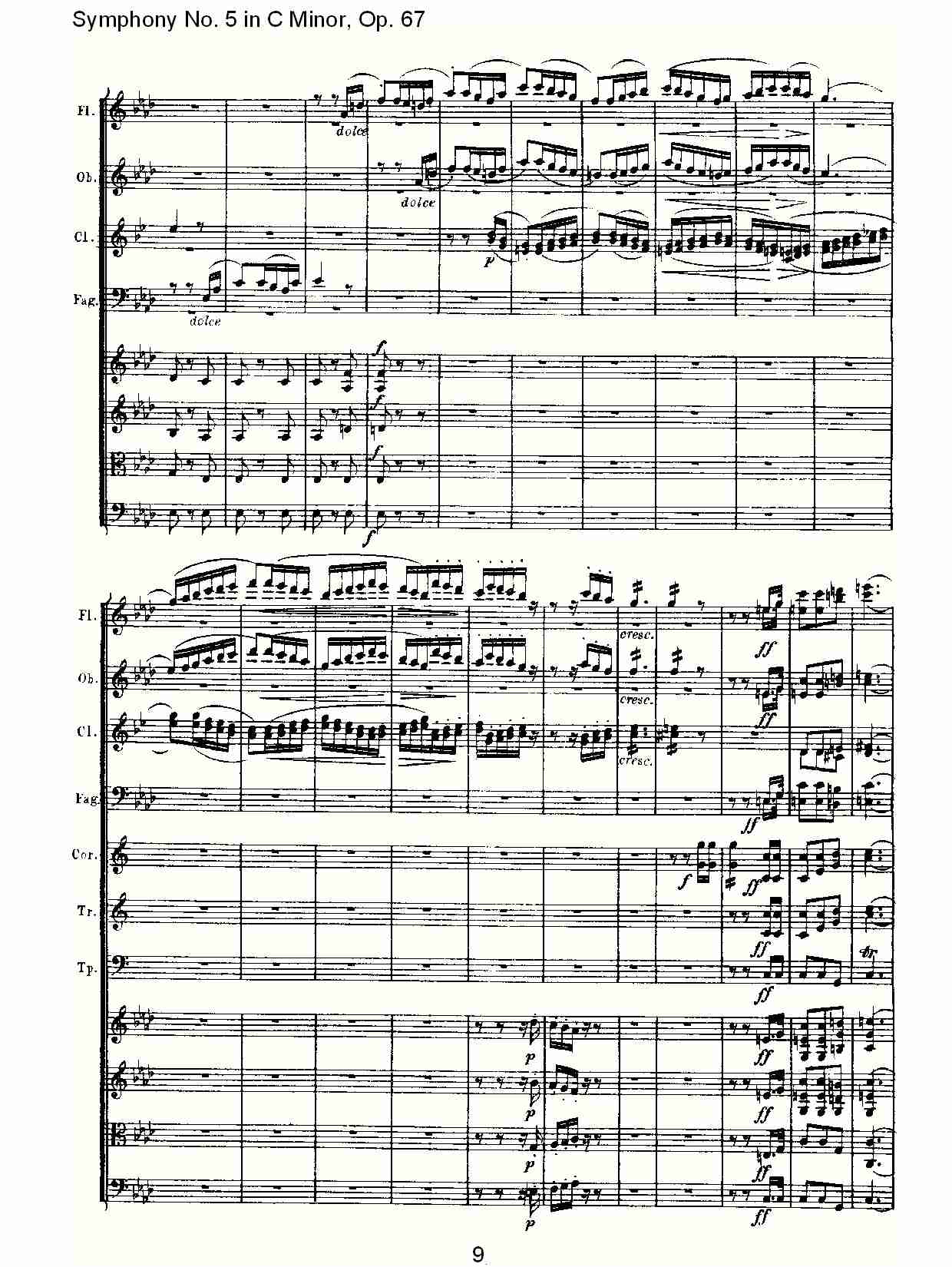C大调第五交响曲 Op.67 第二乐章总谱（图9）