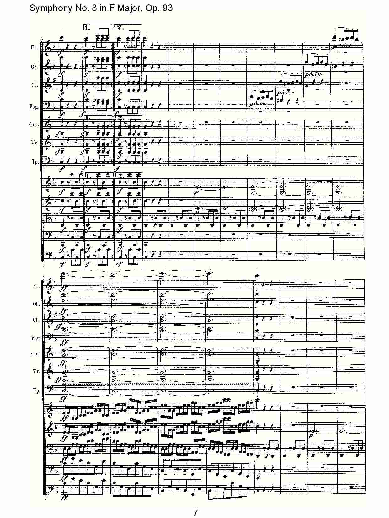 F大调第八交响曲 Op.93　第一乐章（一）总谱（图6）