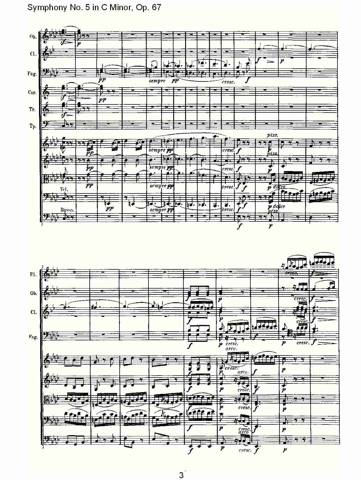 C大调第五交响曲 Op.67 第二乐章总谱（图3）