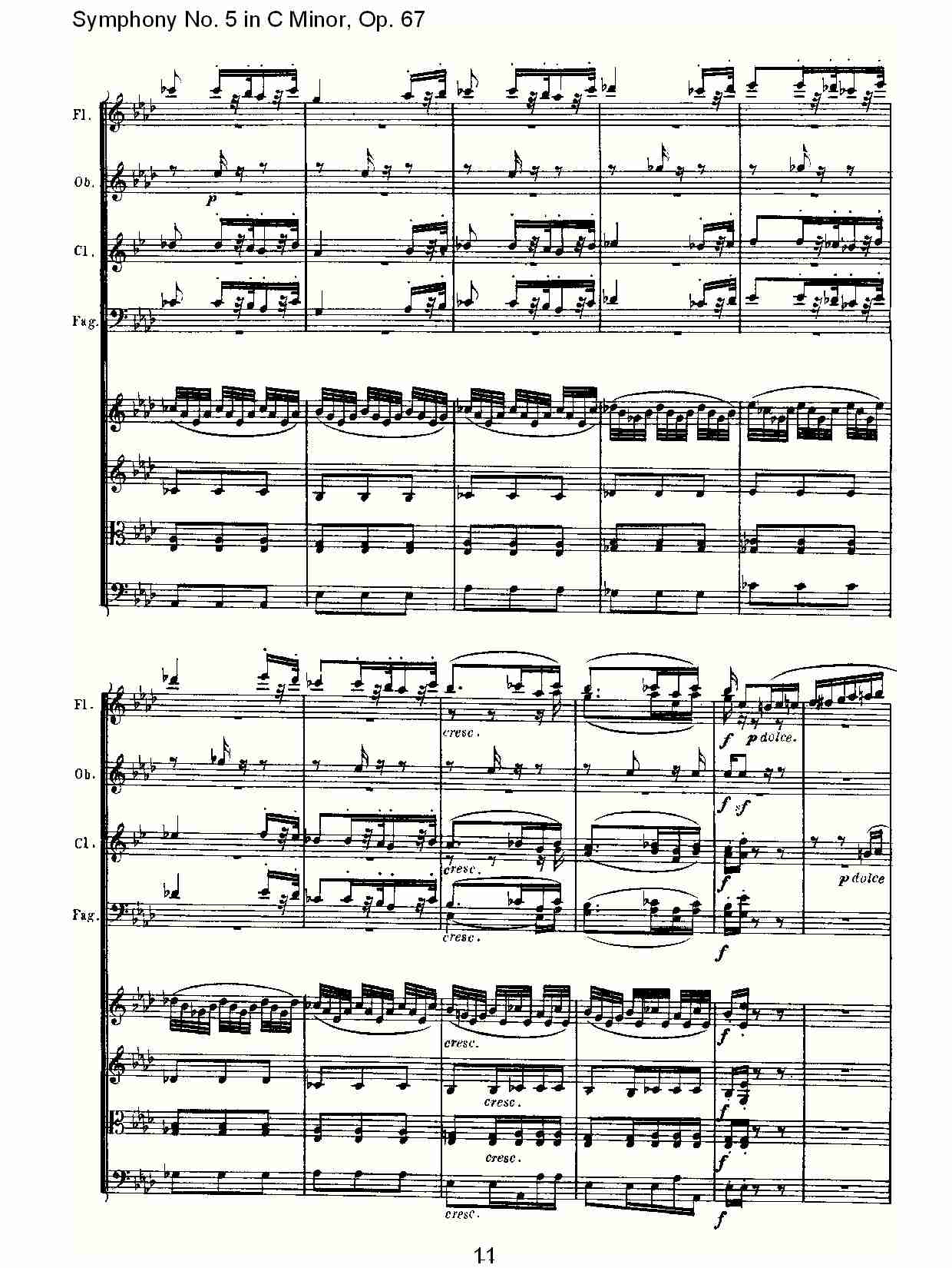 C大调第五交响曲 Op.67 第二乐章总谱（图11）
