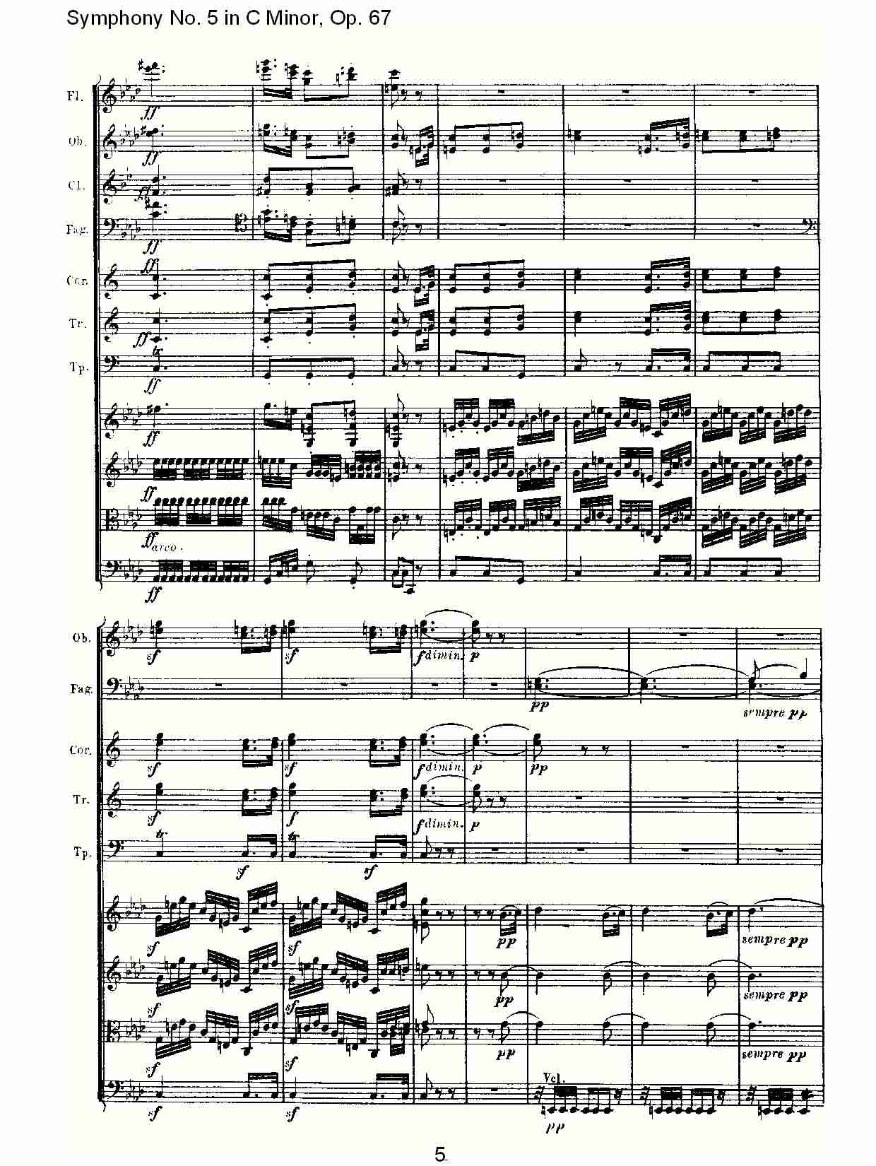 C大调第五交响曲 Op.67 第二乐章总谱（图5）