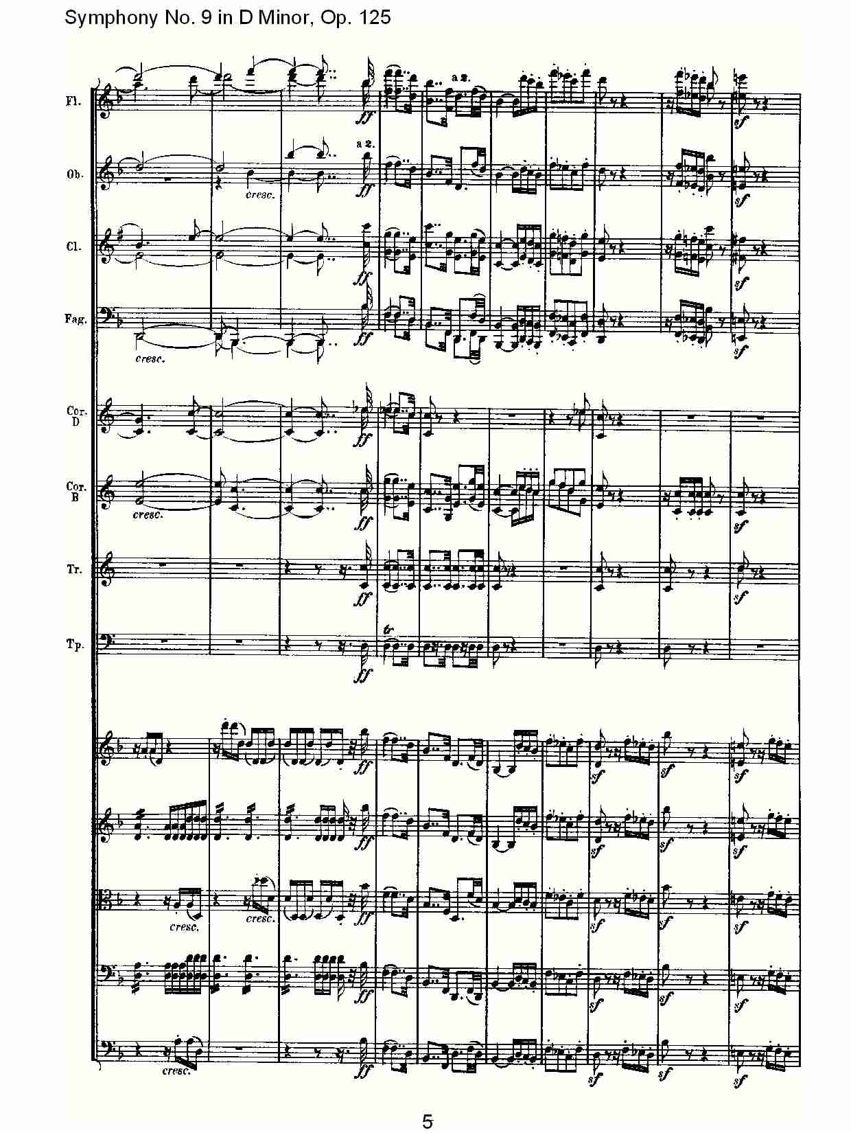 D大调第九交响曲 Op.125 第一乐章（一）总谱（图5）