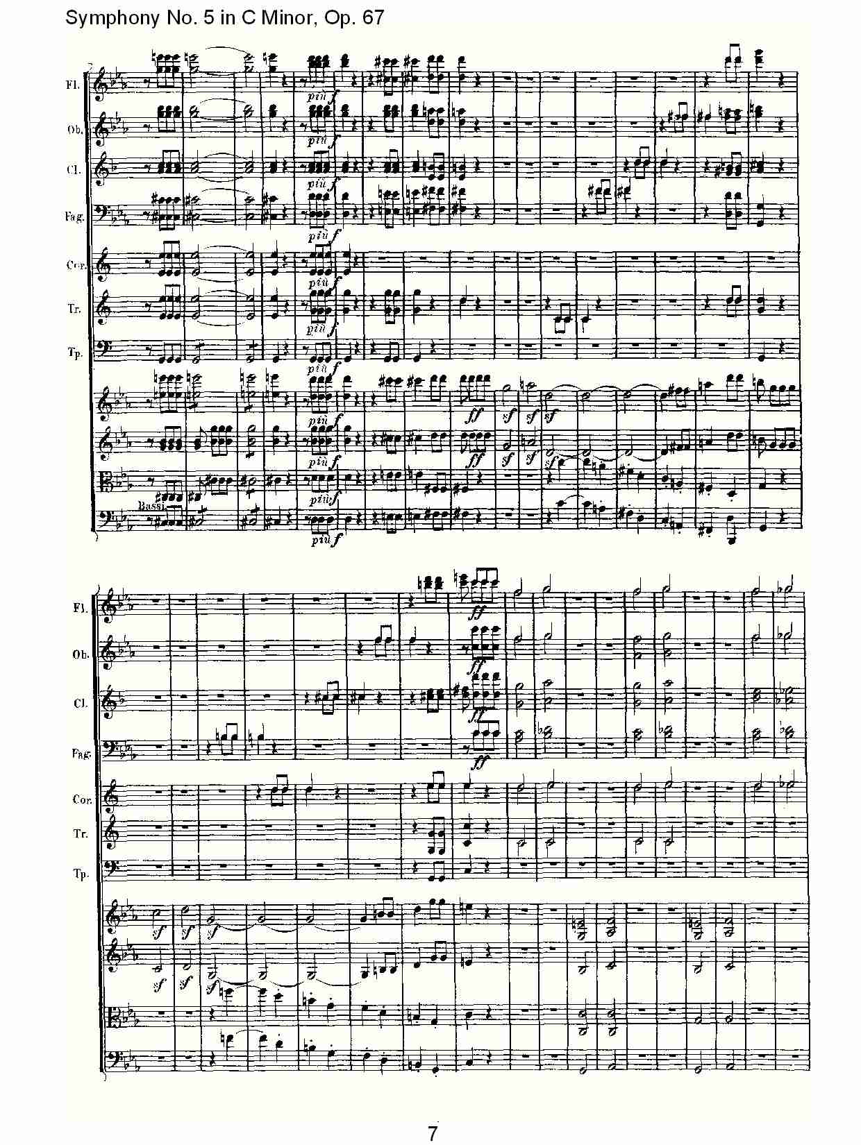 C大调第五交响曲 Op.67 第一乐章总谱（图7）