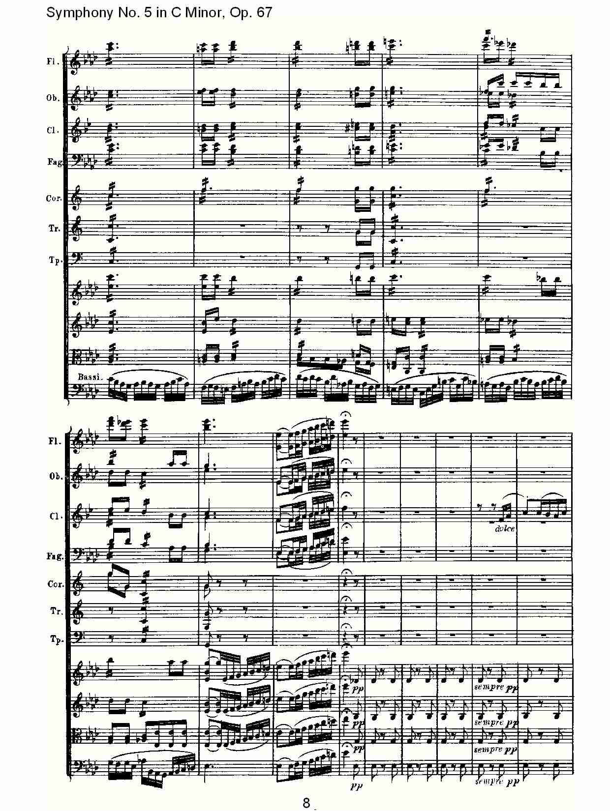 C大调第五交响曲 Op.67 第二乐章总谱（图8）