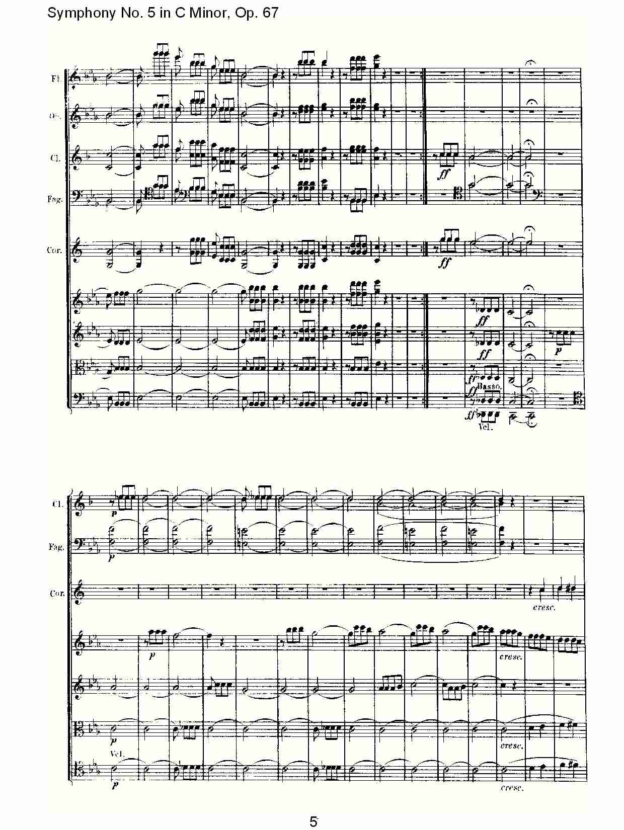 C大调第五交响曲 Op.67 第一乐章总谱（图5）