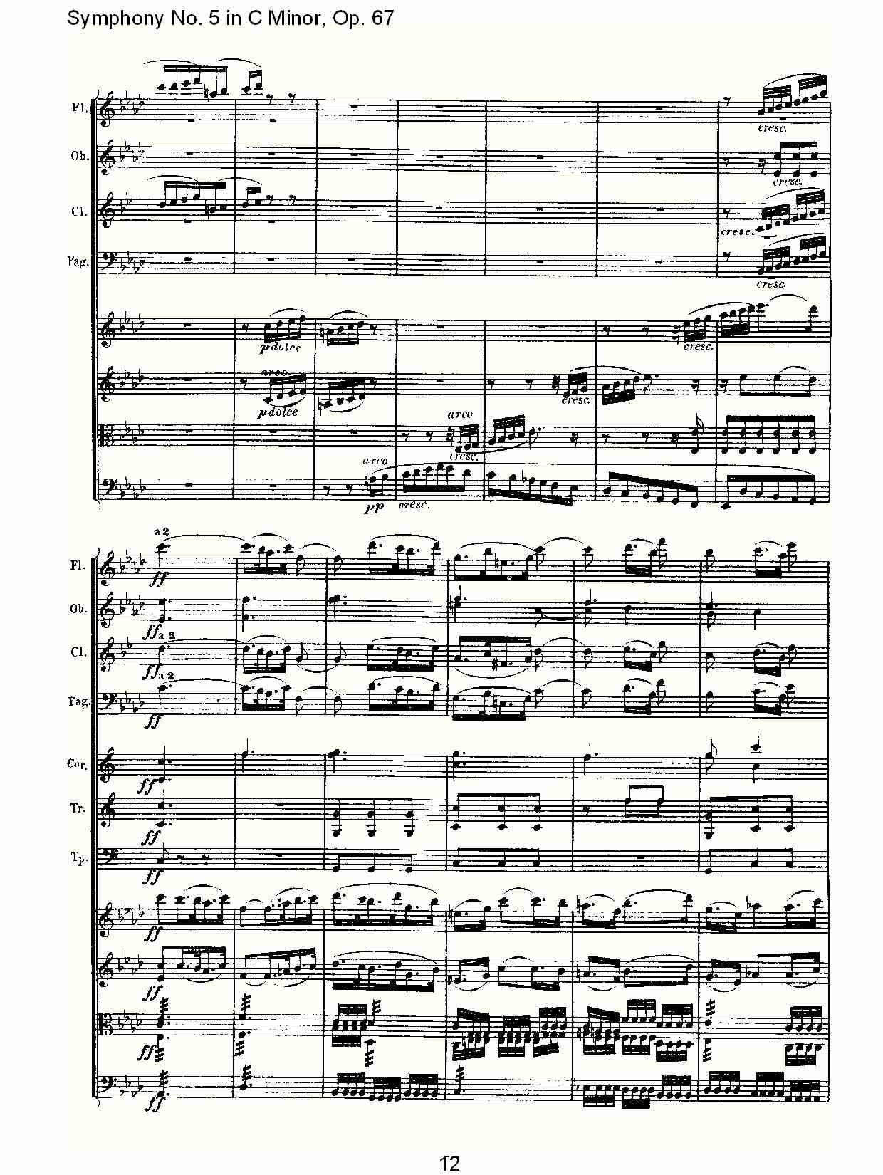 C大调第五交响曲 Op.67 第二乐章总谱（图12）