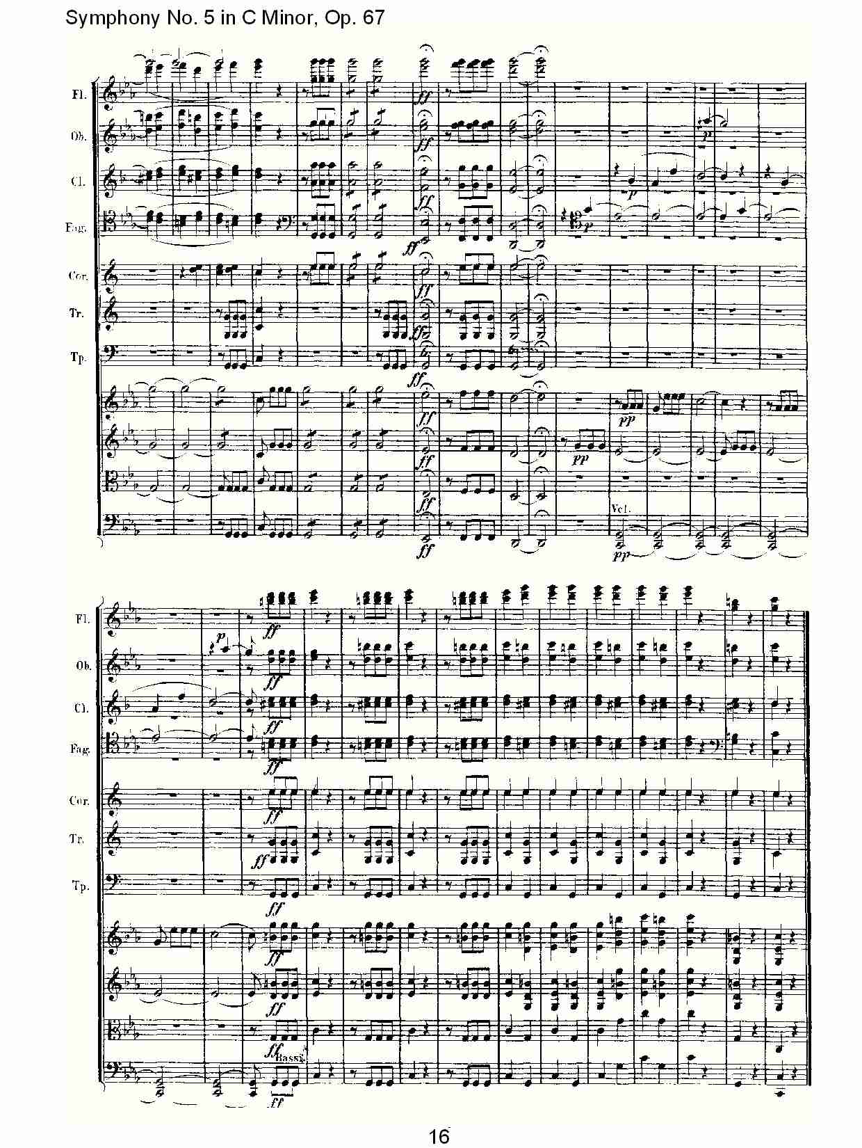 C大调第五交响曲 Op.67 第一乐章总谱（图16）