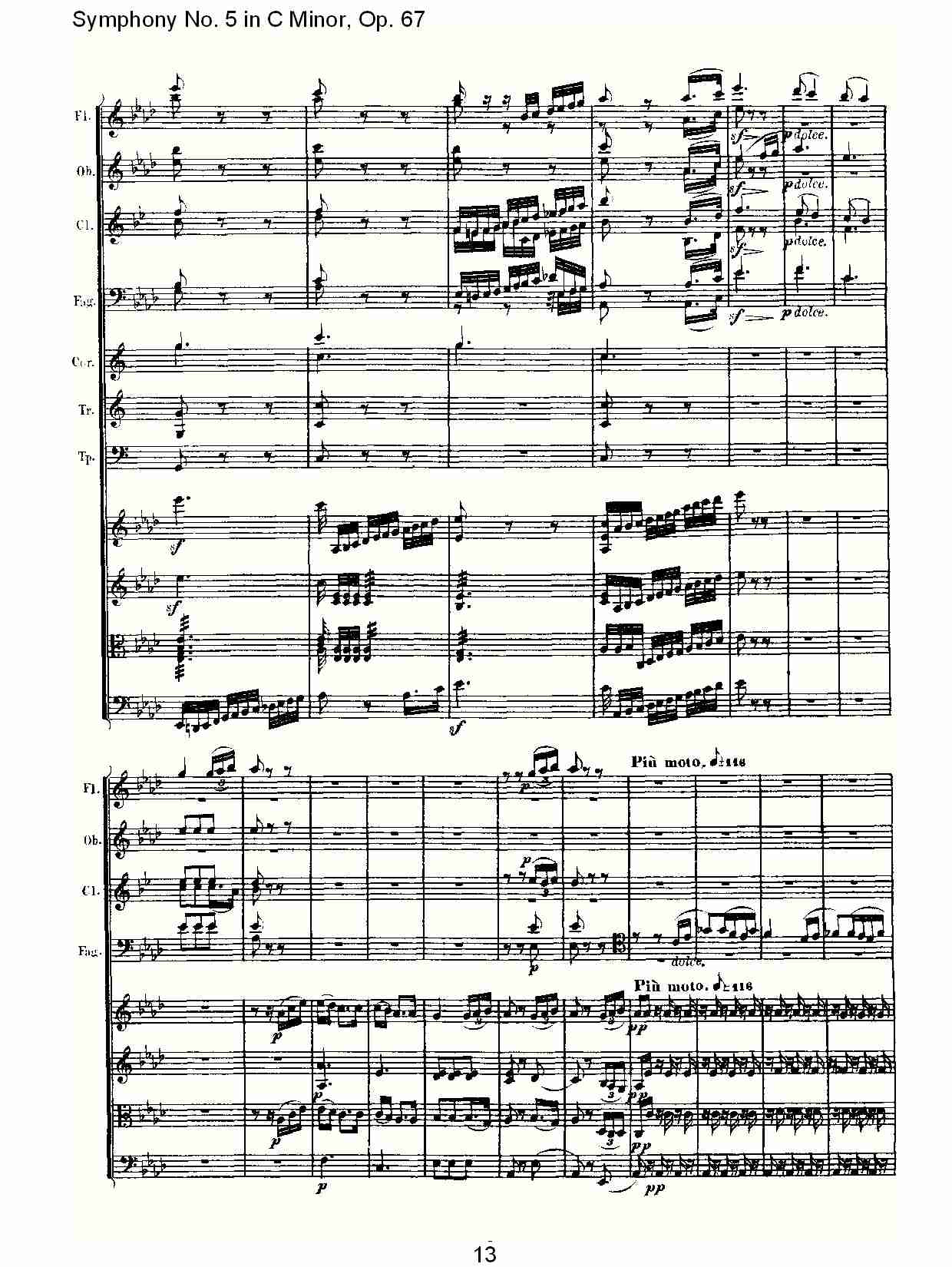C大调第五交响曲 Op.67 第二乐章总谱（图13）
