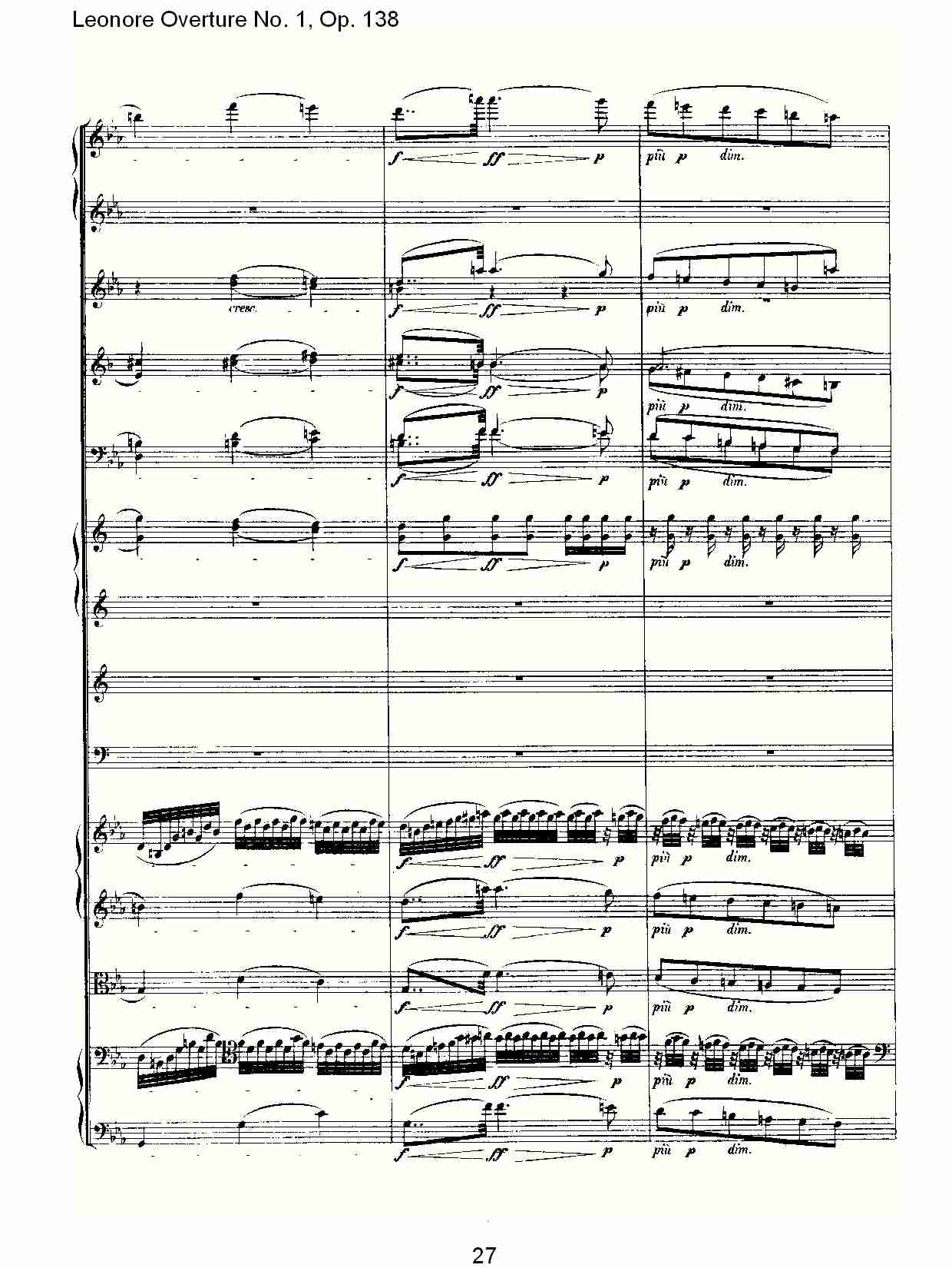 Leonore Overture No.1, Op. 138　（三）总谱（图7）