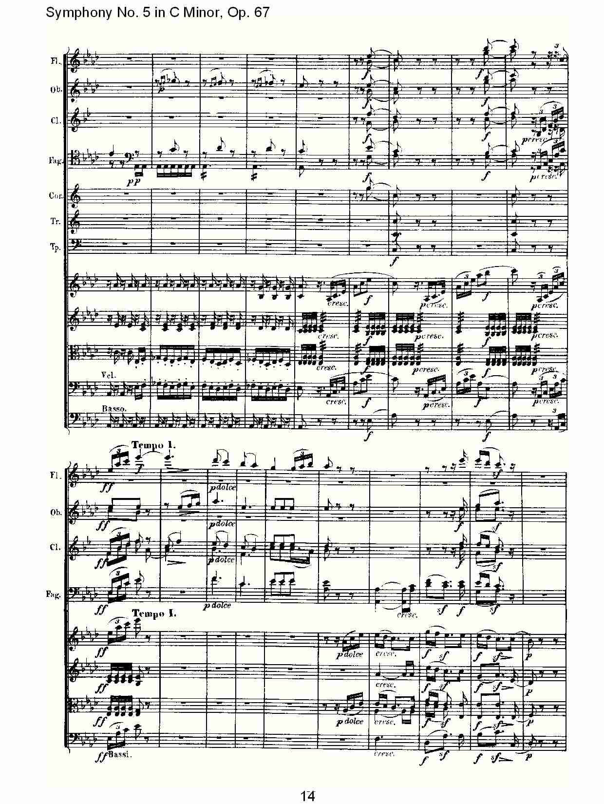 C大调第五交响曲 Op.67 第二乐章总谱（图14）