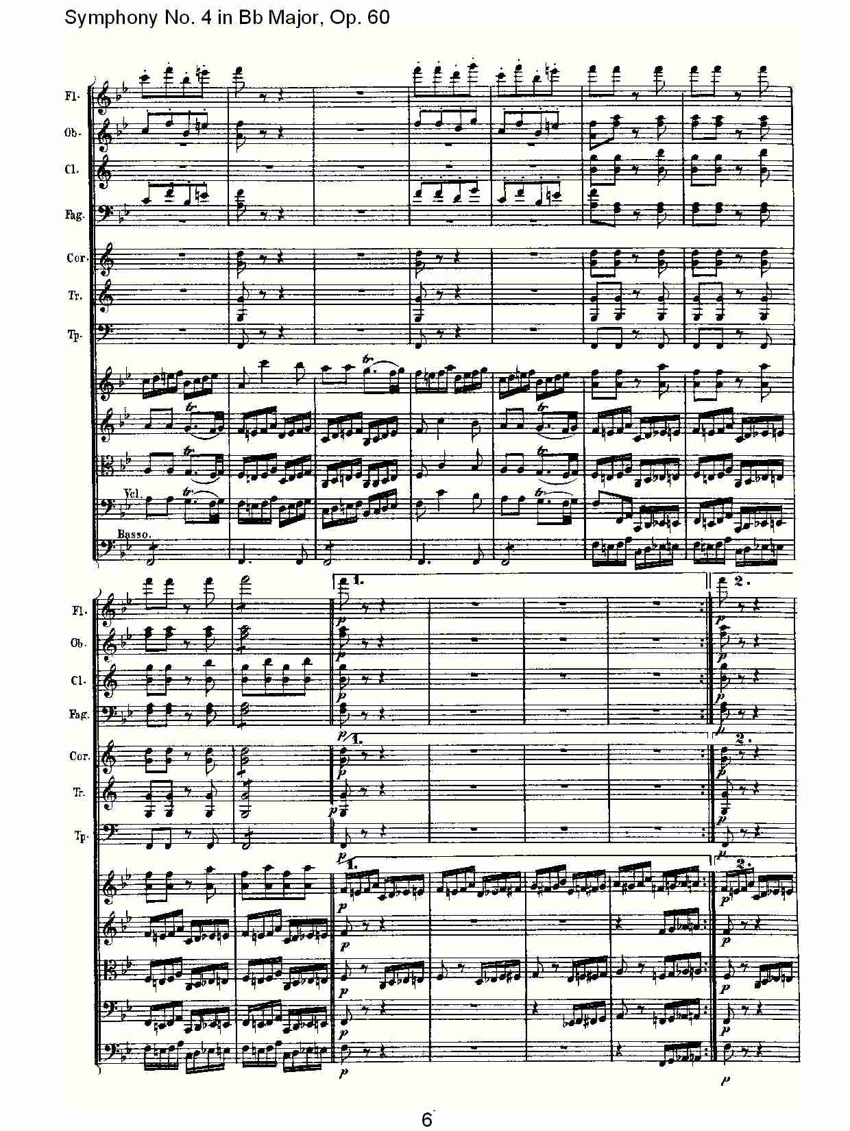 bB大调第四交响曲 Op.60 第四乐章总谱（图6）