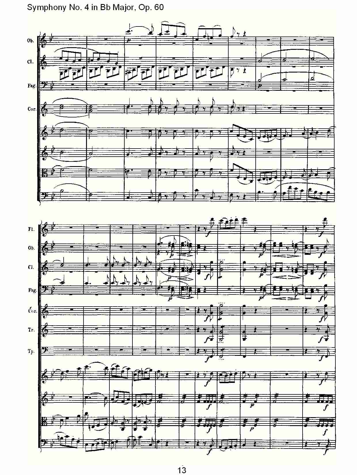 bB大调第四交响曲 Op.60 第四乐章总谱（图13）