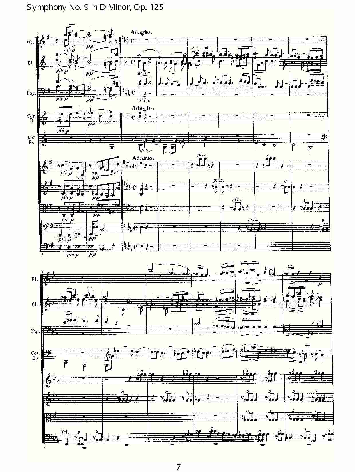 D大调第九交响曲 Op.125 第三乐章（一）总谱（图7）