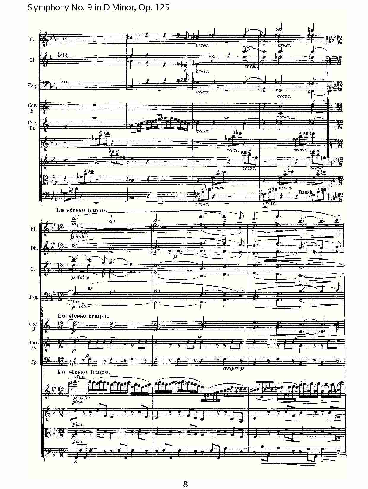 D大调第九交响曲 Op.125 第三乐章（一）总谱（图8）